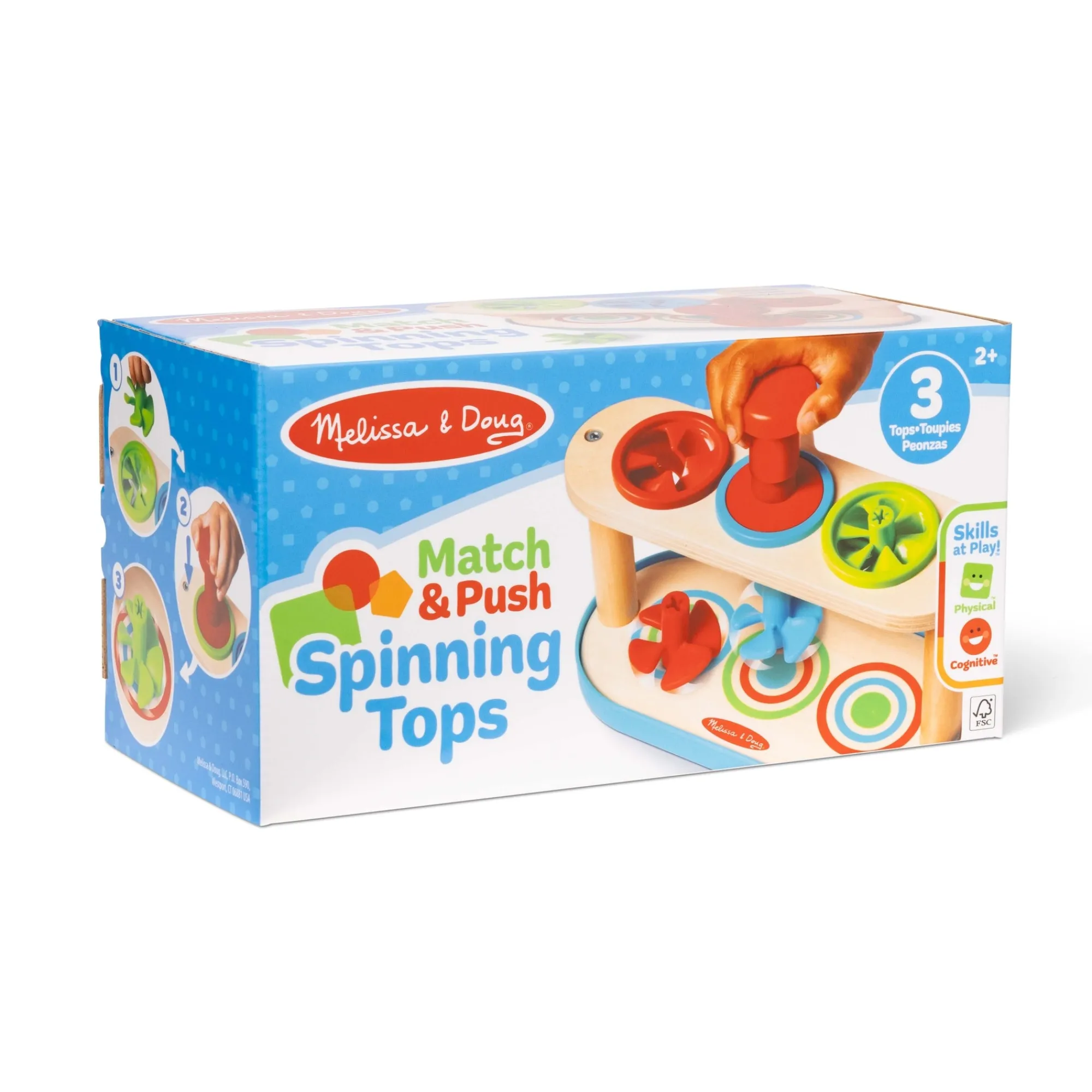Match & Push Spinning Tops>Melissa & Doug