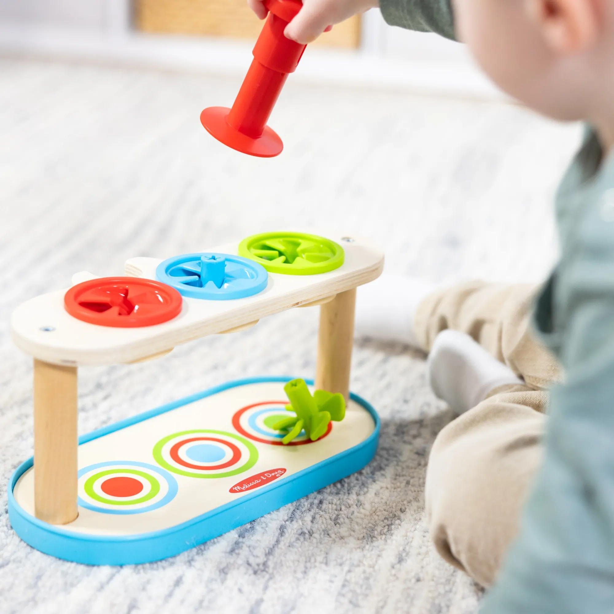 Match & Push Spinning Tops>Melissa & Doug