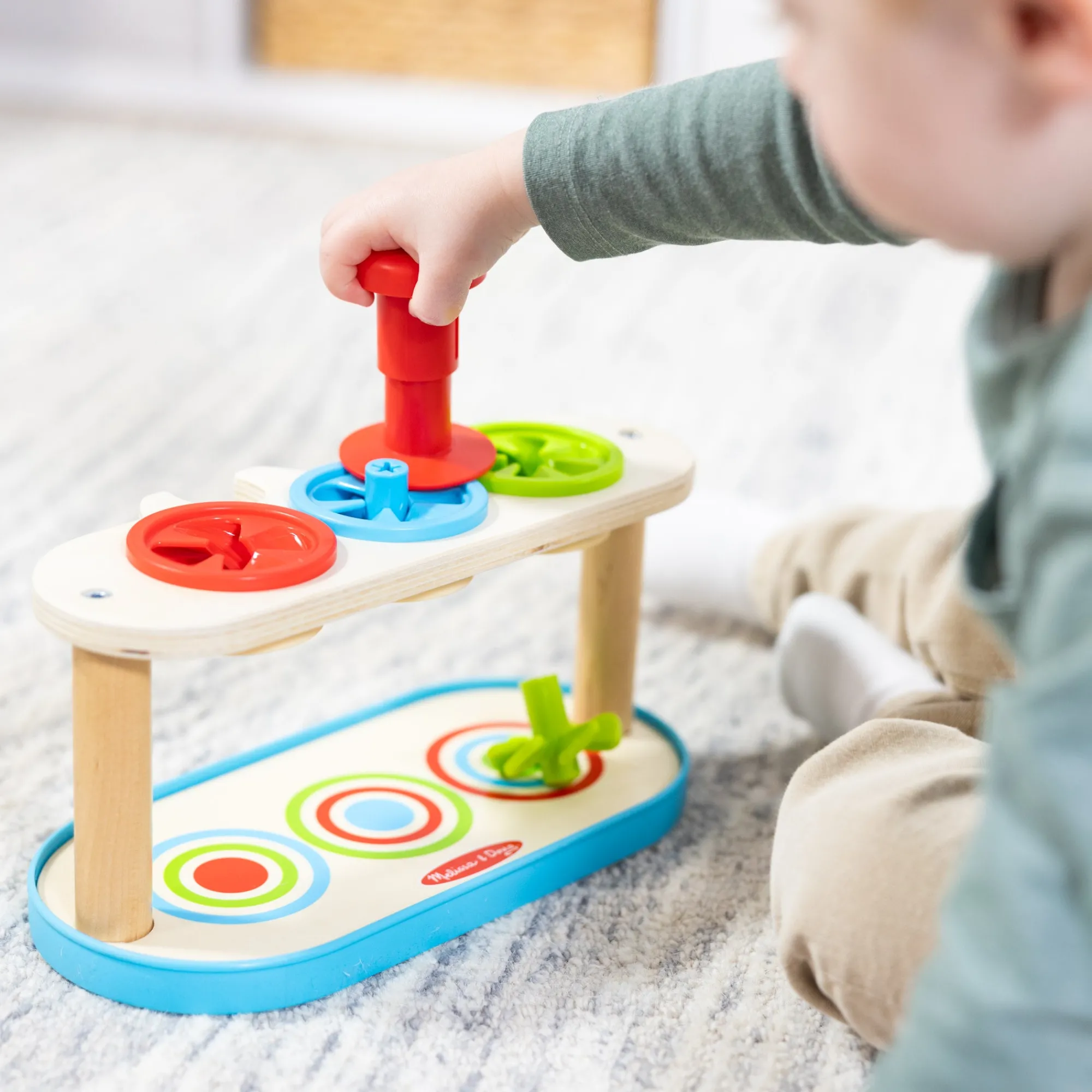Match & Push Spinning Tops>Melissa & Doug
