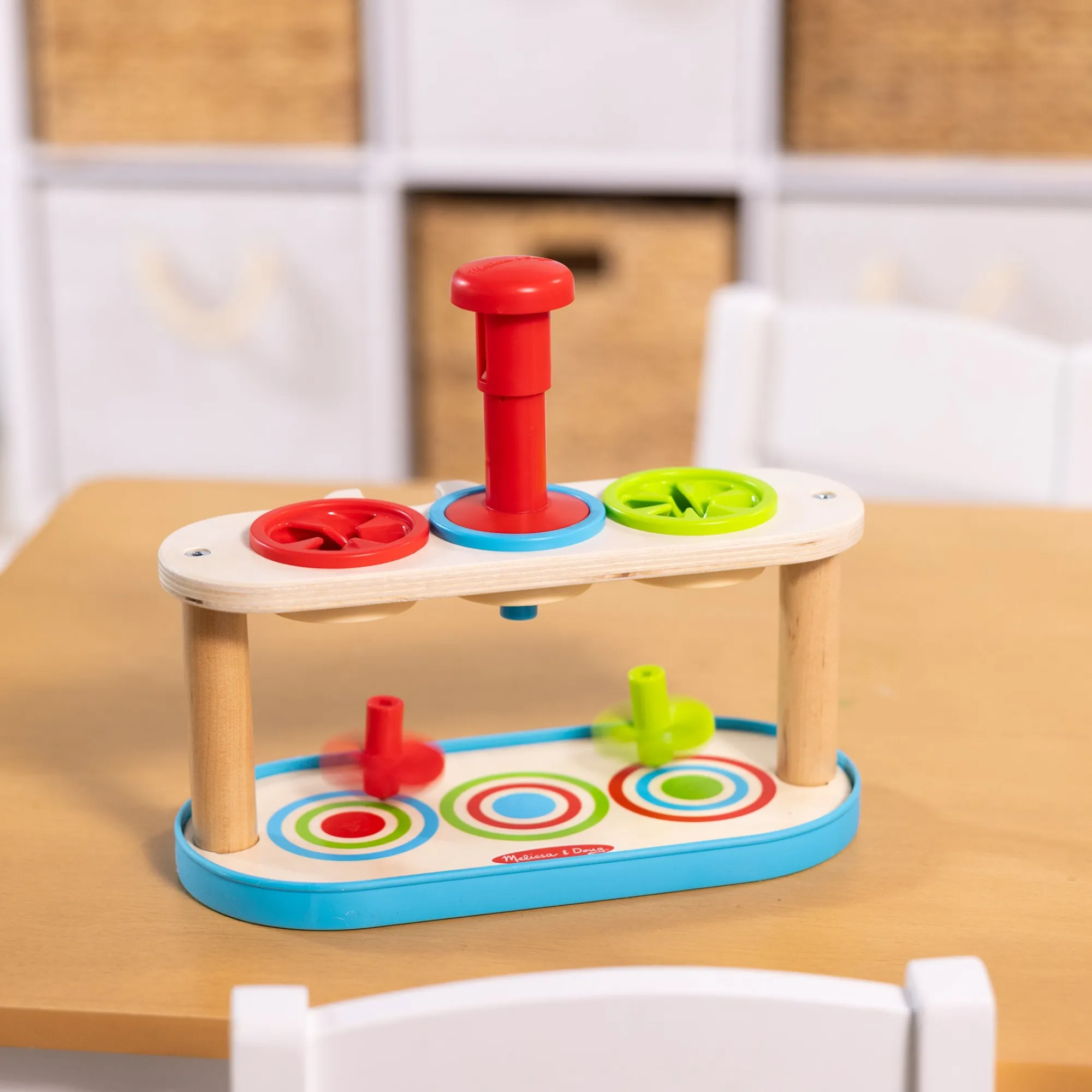 Match & Push Spinning Tops>Melissa & Doug