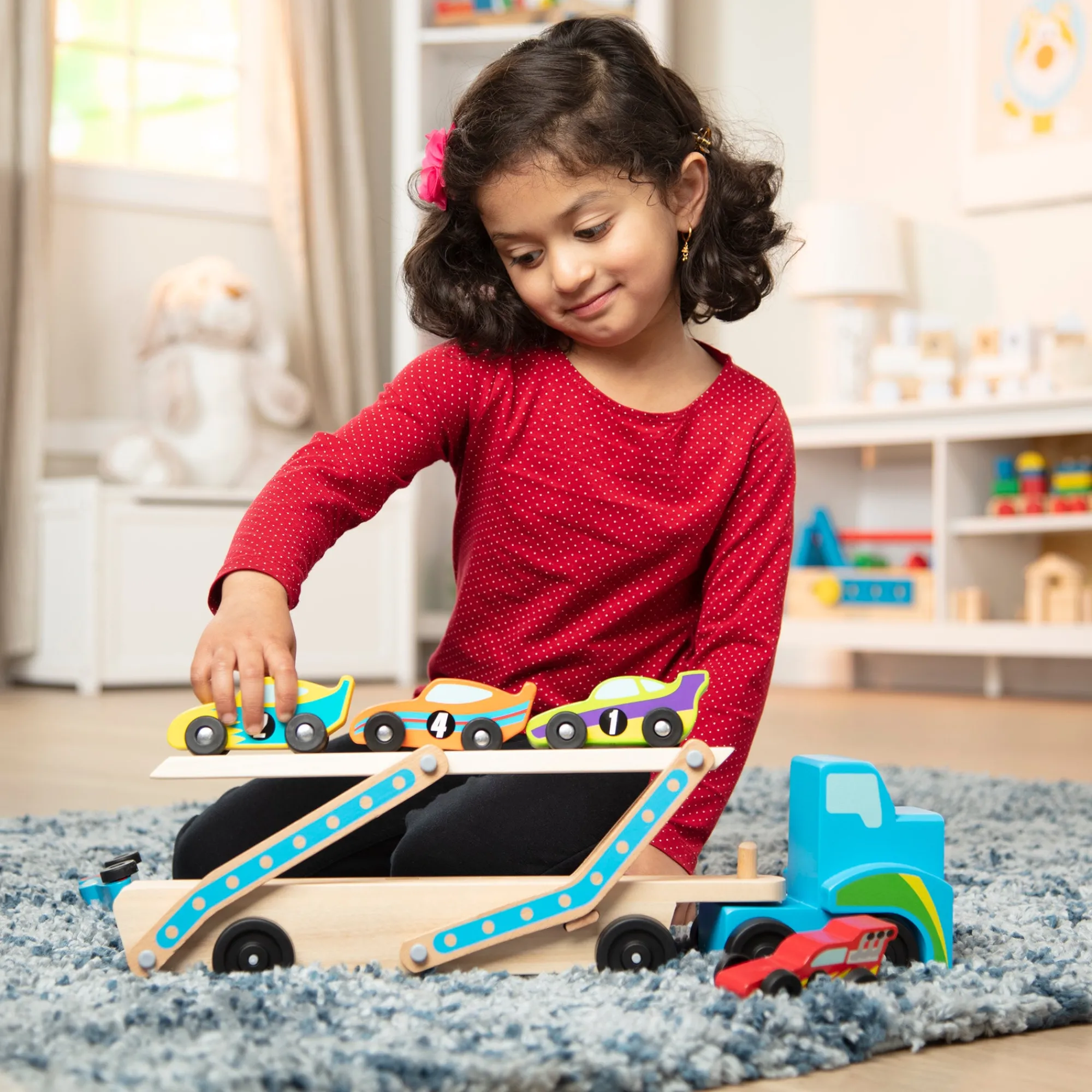 Mega Race Car Carrier>Melissa & Doug Clearance