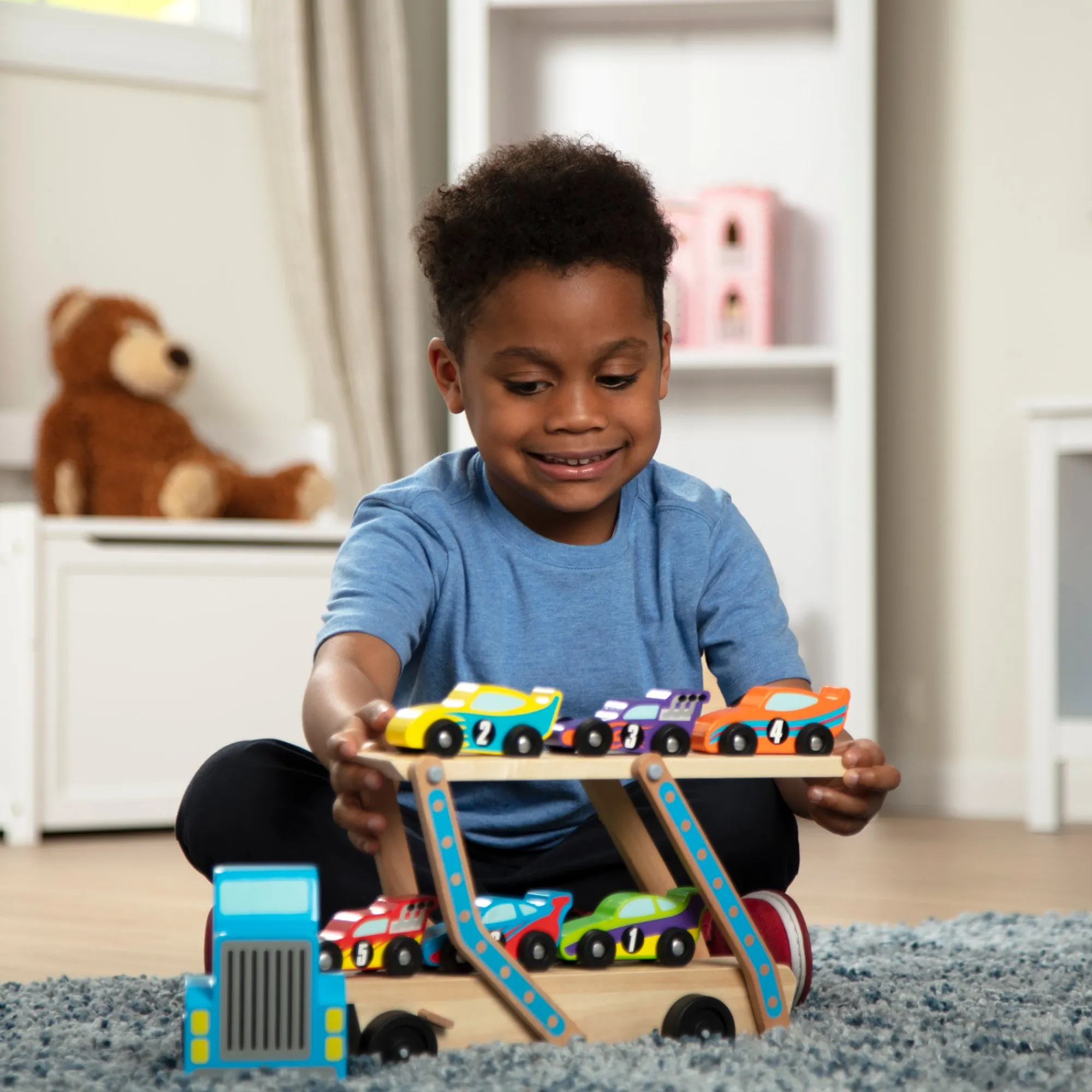 Mega Race Car Carrier>Melissa & Doug Clearance