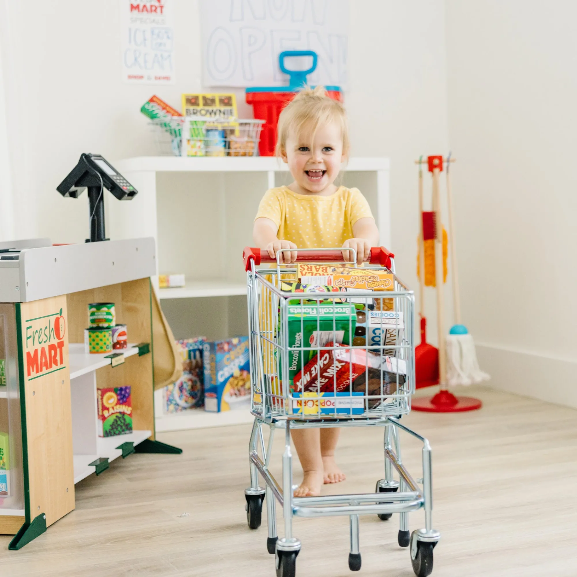Metal Grocery Shopping Cart Toy>Melissa & Doug Hot