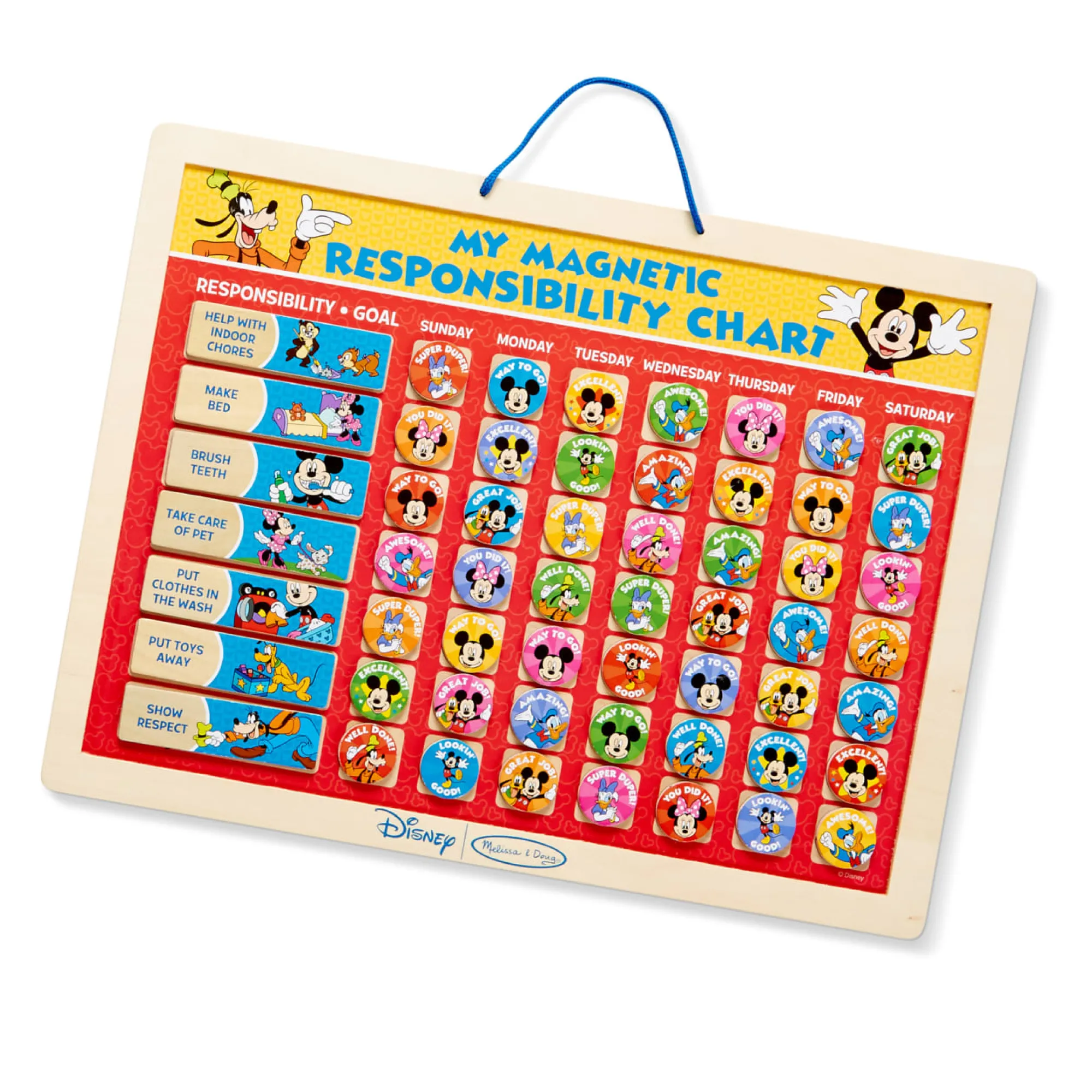 Mickey Mouse My Magnetic Responsibility Chart>Melissa & Doug New
