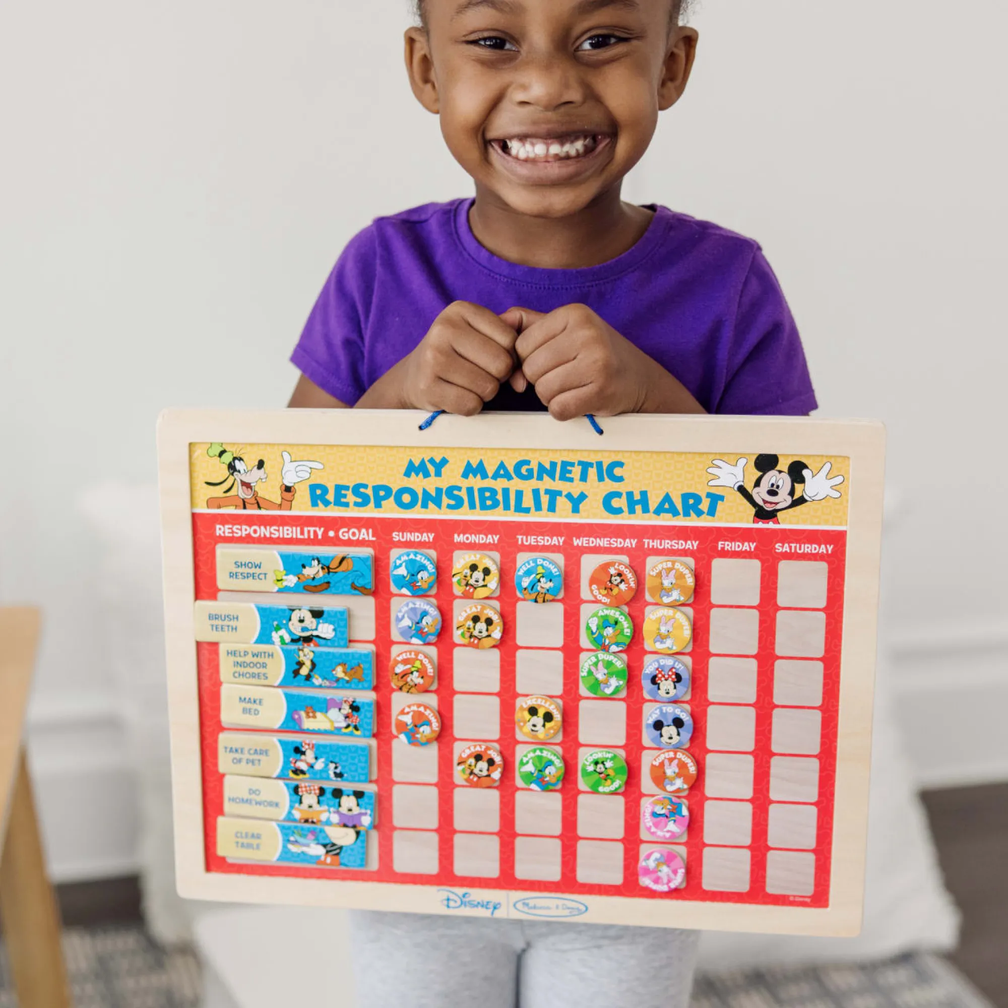 Mickey Mouse My Magnetic Responsibility Chart>Melissa & Doug New