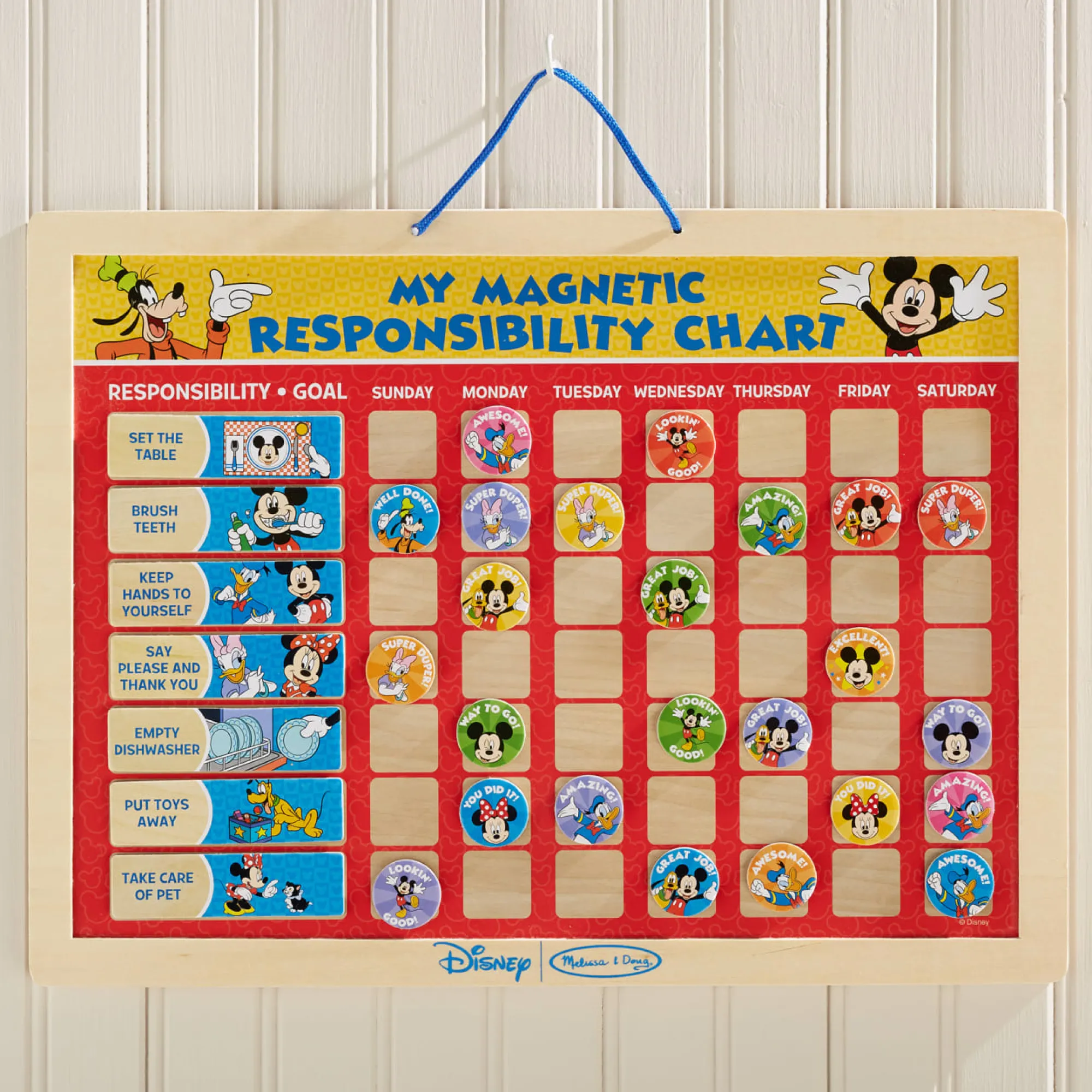Mickey Mouse My Magnetic Responsibility Chart>Melissa & Doug New