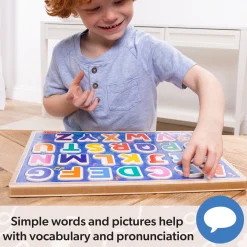 Ms. Rachel™ Wooden Phonics Alphabet Sound Puzzle - 24 Pieces><noscript><img width=