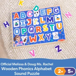 Ms. Rachel™ Wooden Phonics Alphabet Sound Puzzle - 24 Pieces><noscript><img width=