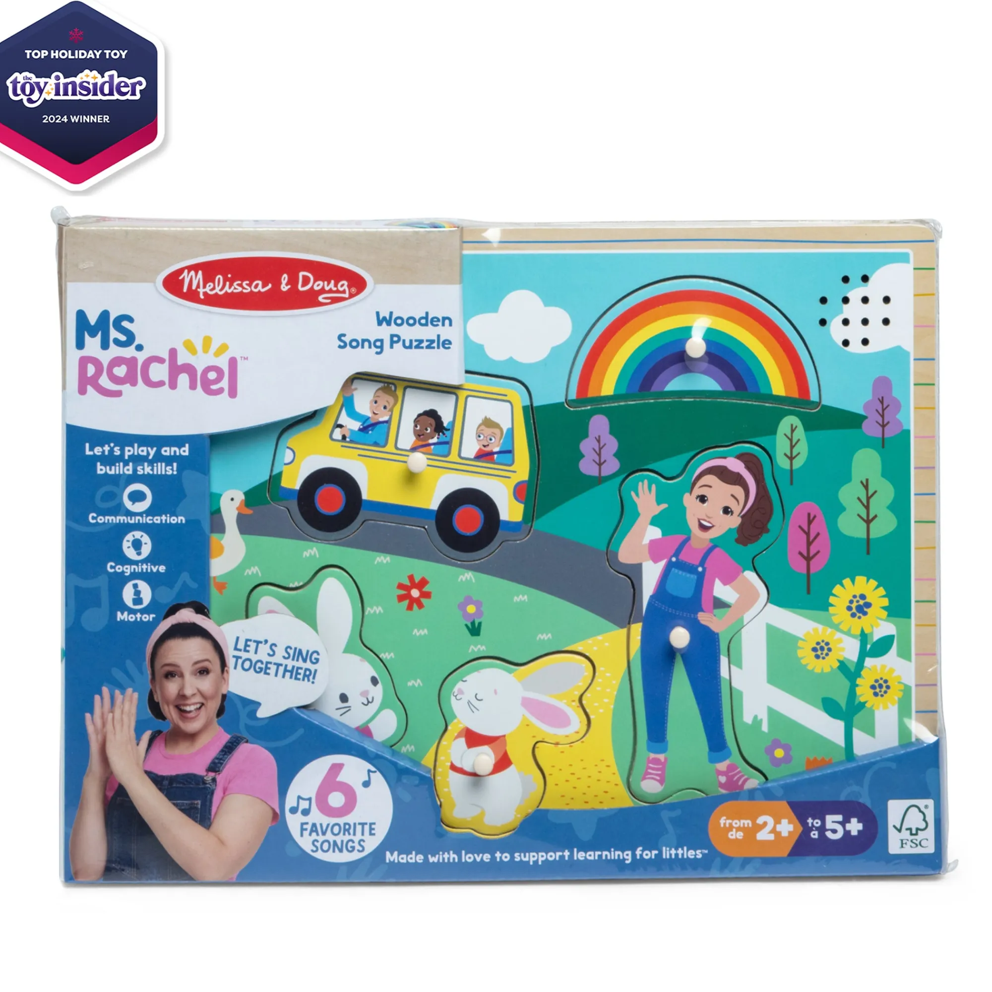 Ms. Rachel™ Wooden Song Puzzle – 6 Pieces>Melissa & Doug Hot