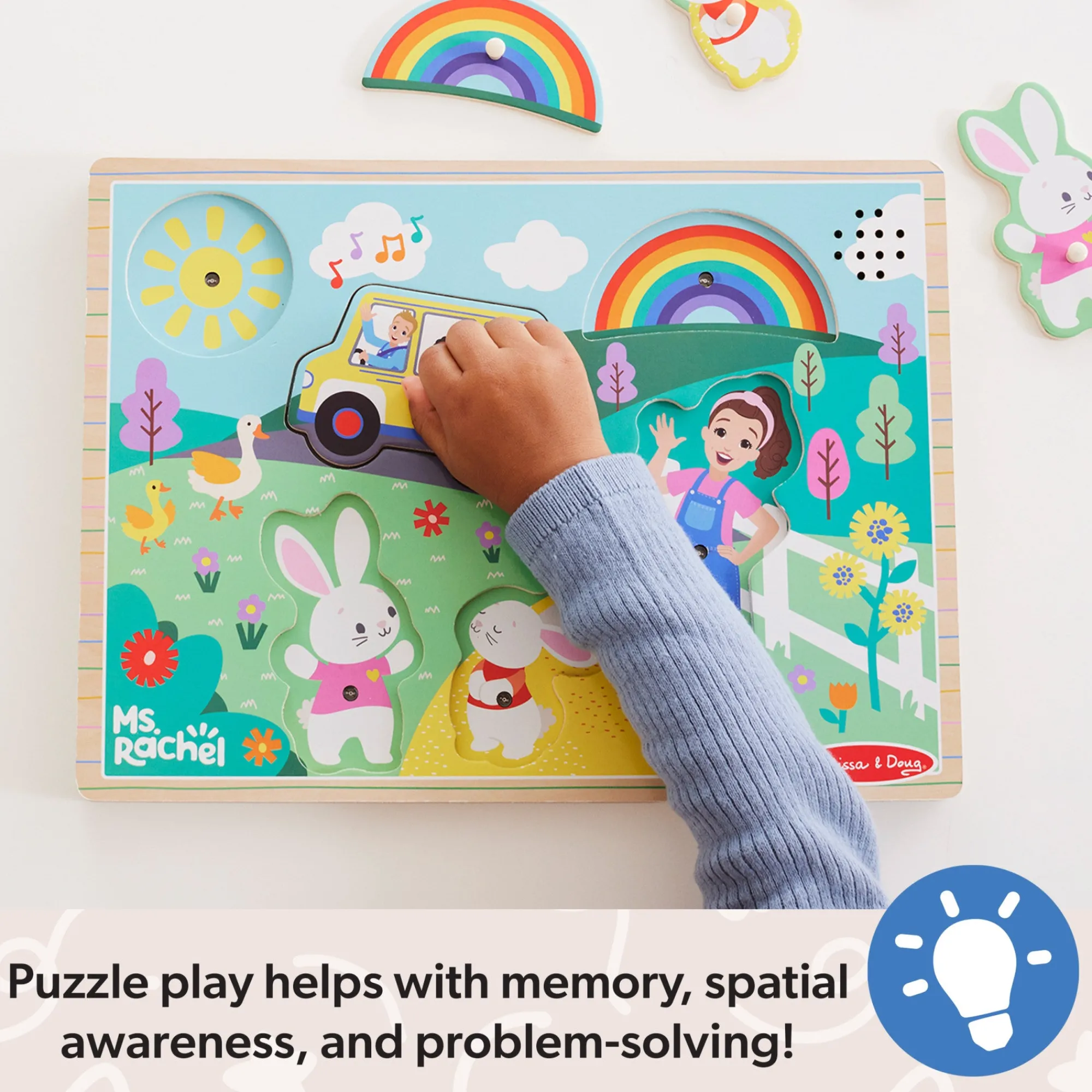 Ms. Rachel™ Wooden Song Puzzle – 6 Pieces>Melissa & Doug Hot