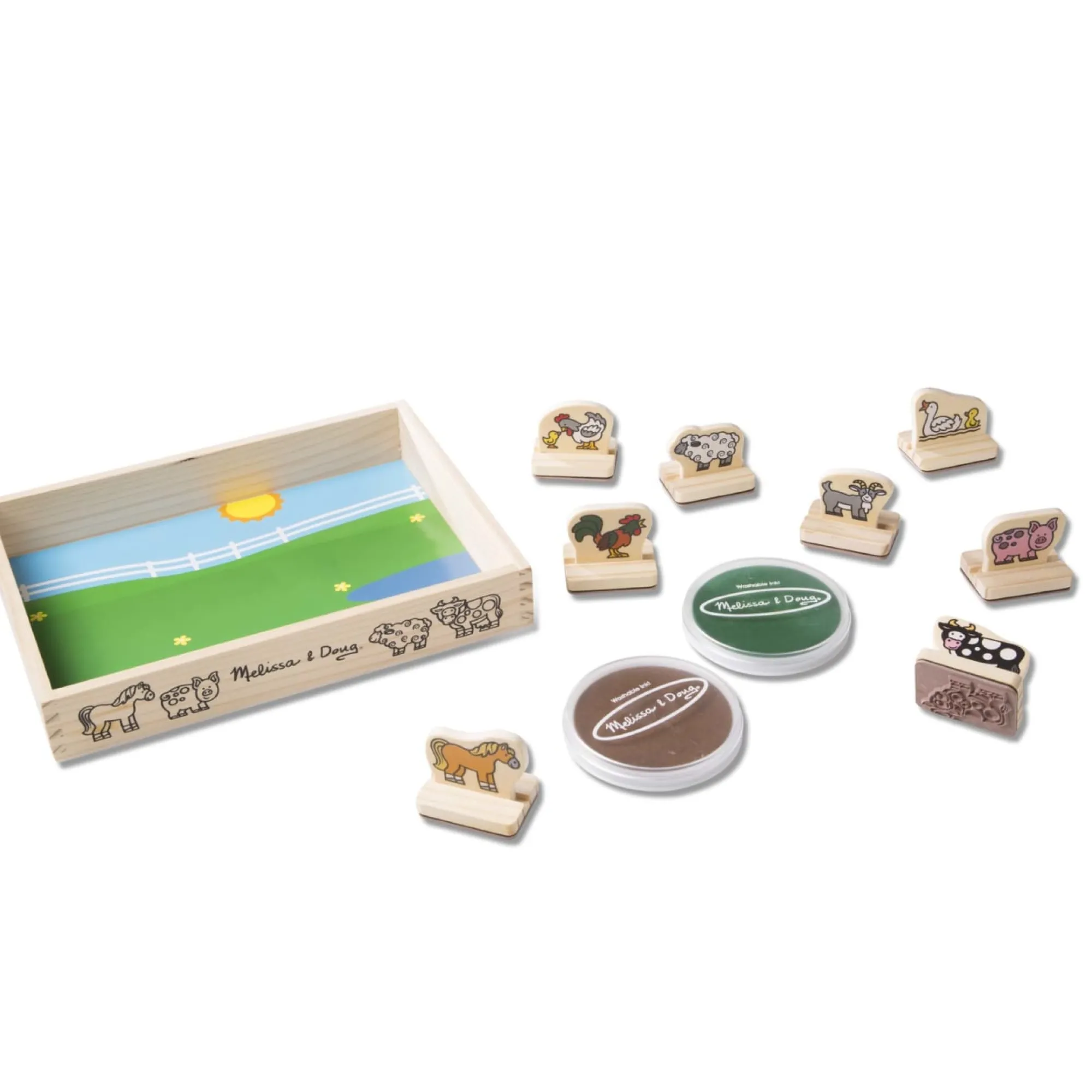 My First Wooden Stamp Set - Farm Animals>Melissa & Doug Online