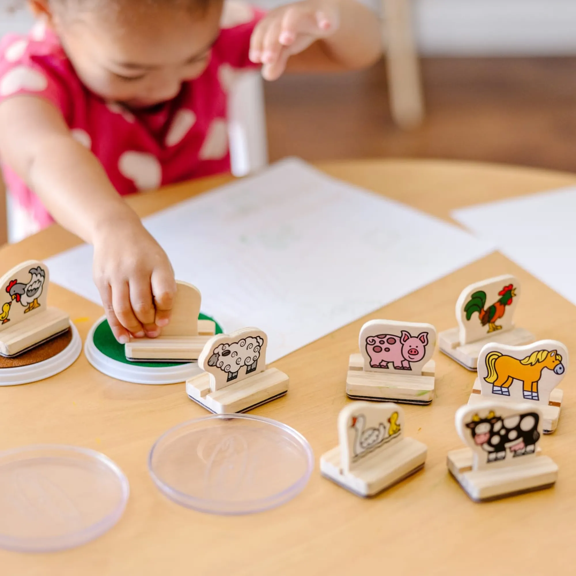 My First Wooden Stamp Set - Farm Animals>Melissa & Doug Online