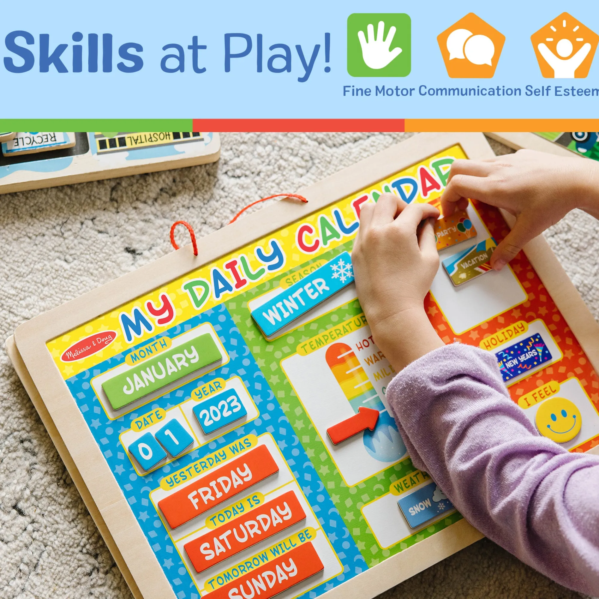 My Magnetic Daily Calendar>Melissa & Doug Sale