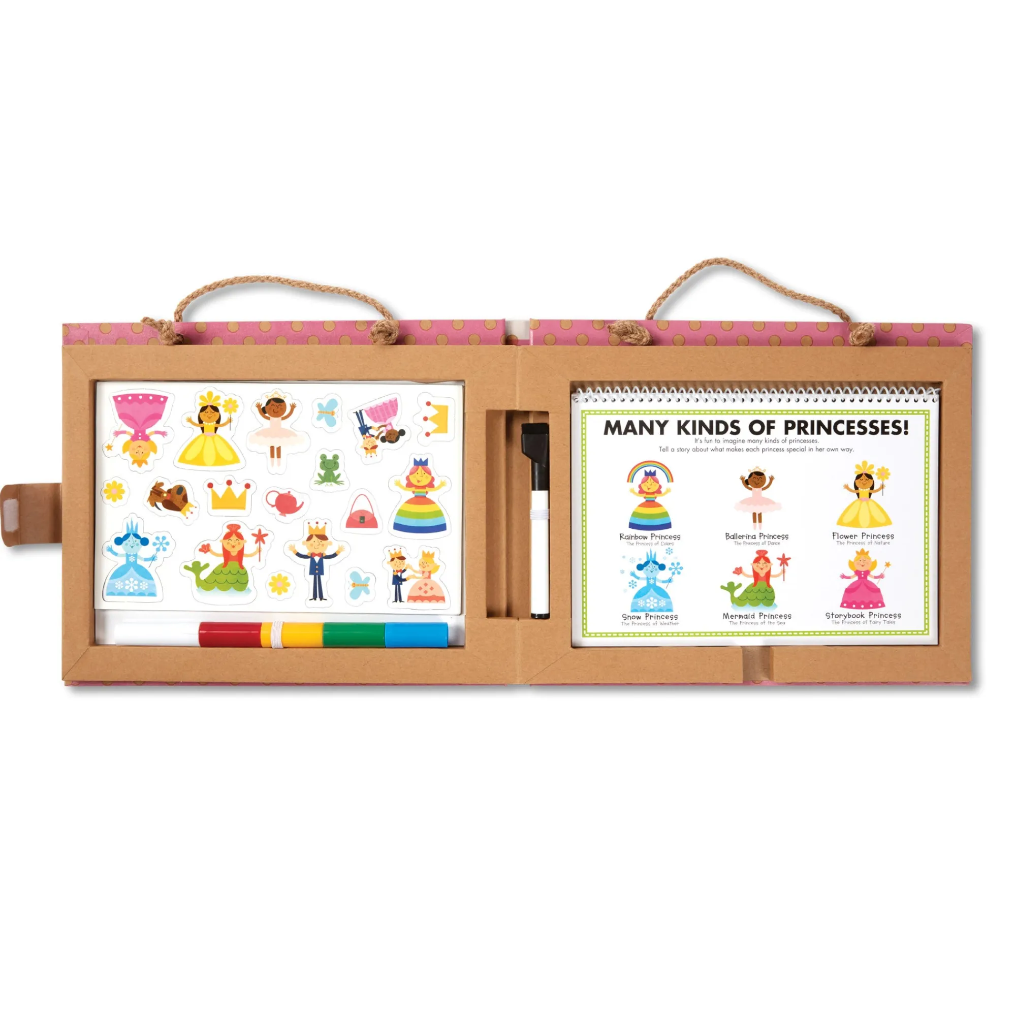 Natural Play: Play, Draw, Create Reusable Drawing & Magnet Kit – Princesses>Melissa & Doug Hot