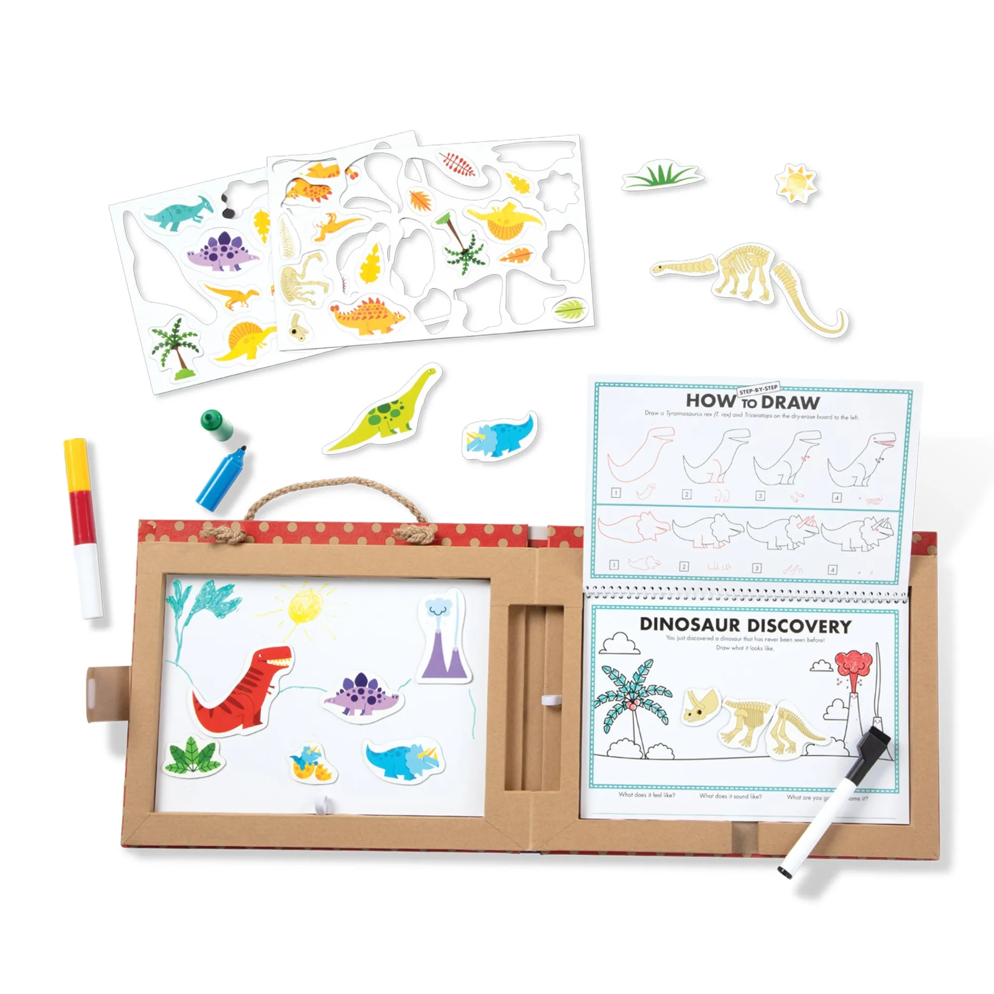 Natural Play: Play, Draw, Create Reusable Drawing & Magnet Kit – Dinosaurs>Melissa & Doug Outlet
