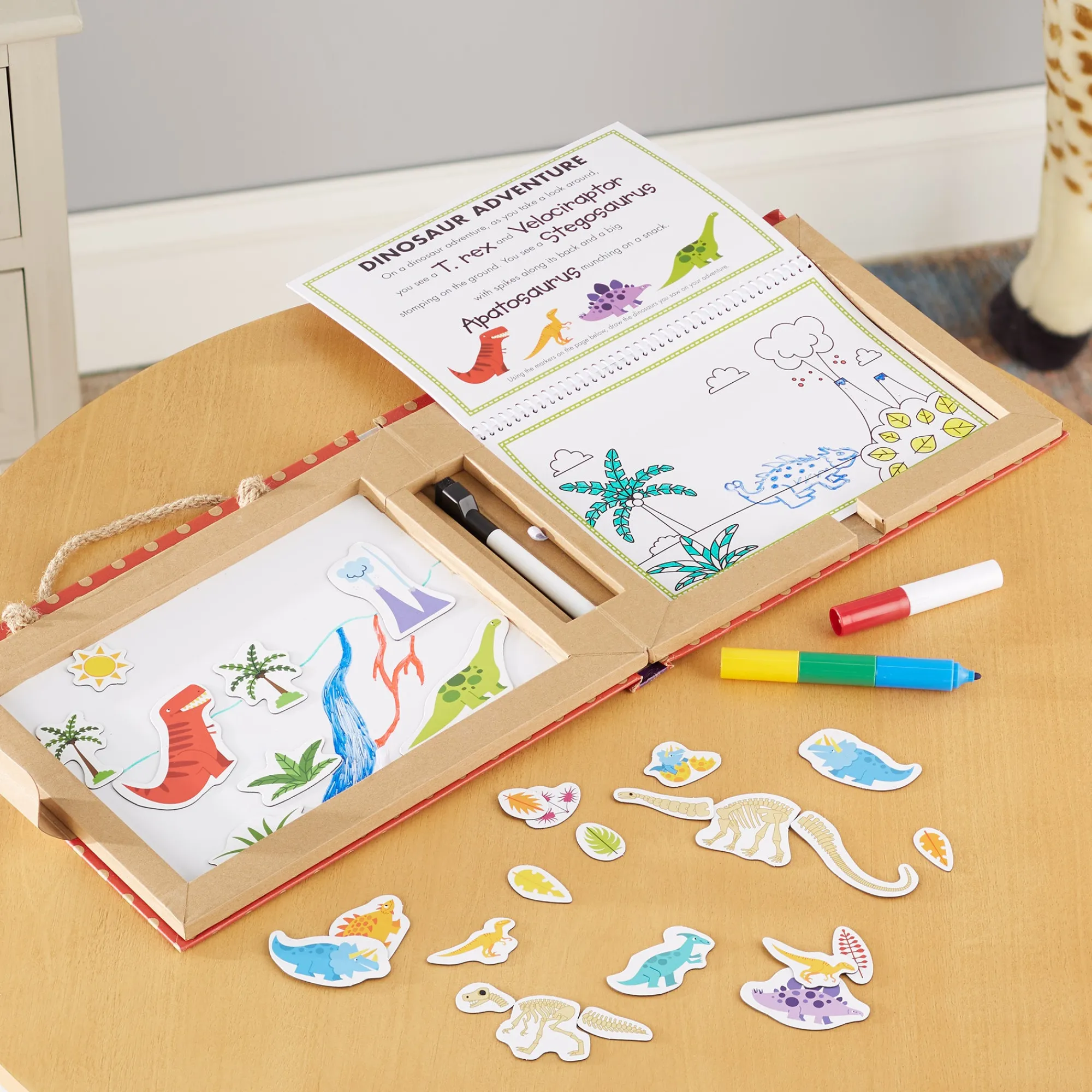 Natural Play: Play, Draw, Create Reusable Drawing & Magnet Kit – Dinosaurs>Melissa & Doug Outlet