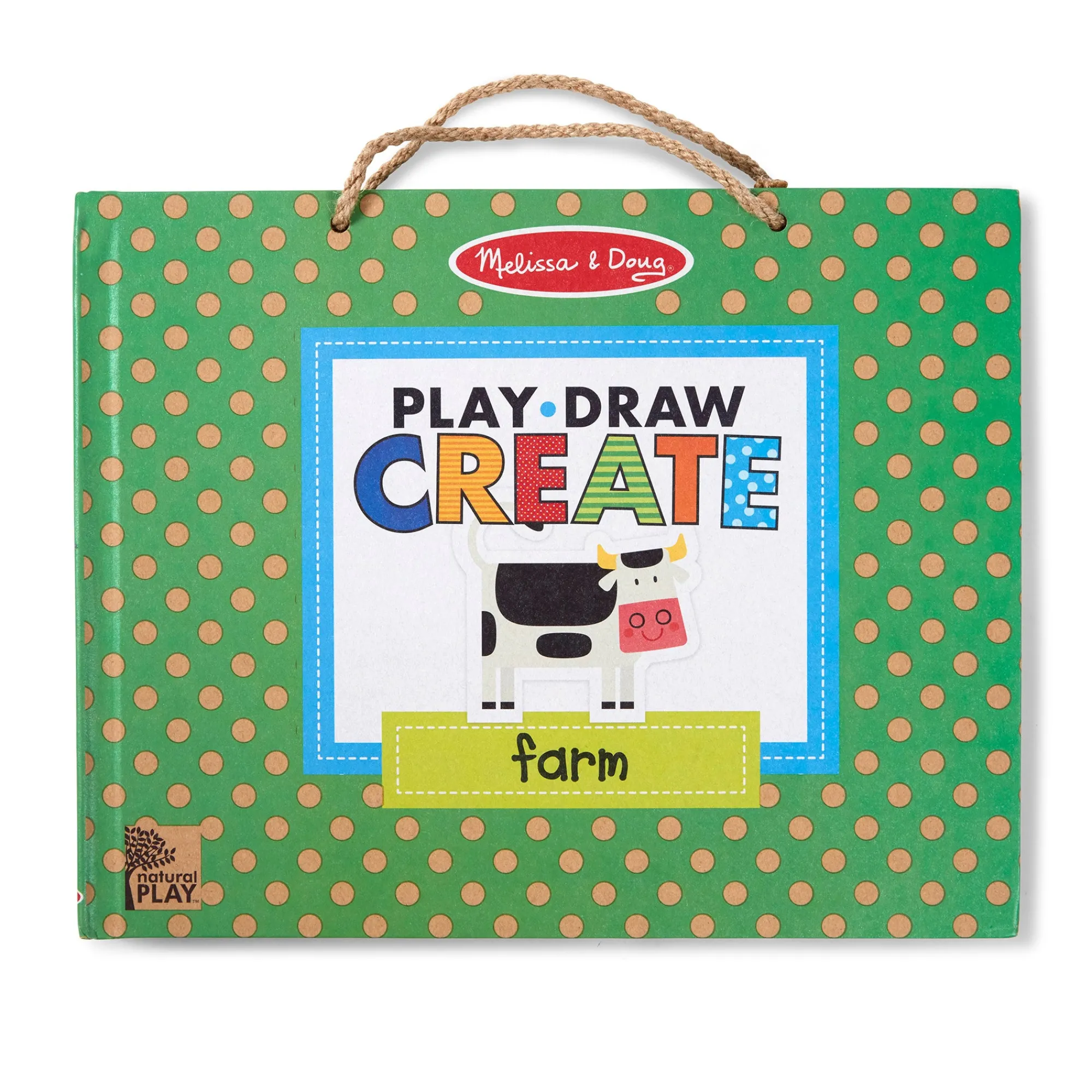 Natural Play: Play, Draw, Create Reusable Drawing & Magnet Kit – Farm>Melissa & Doug