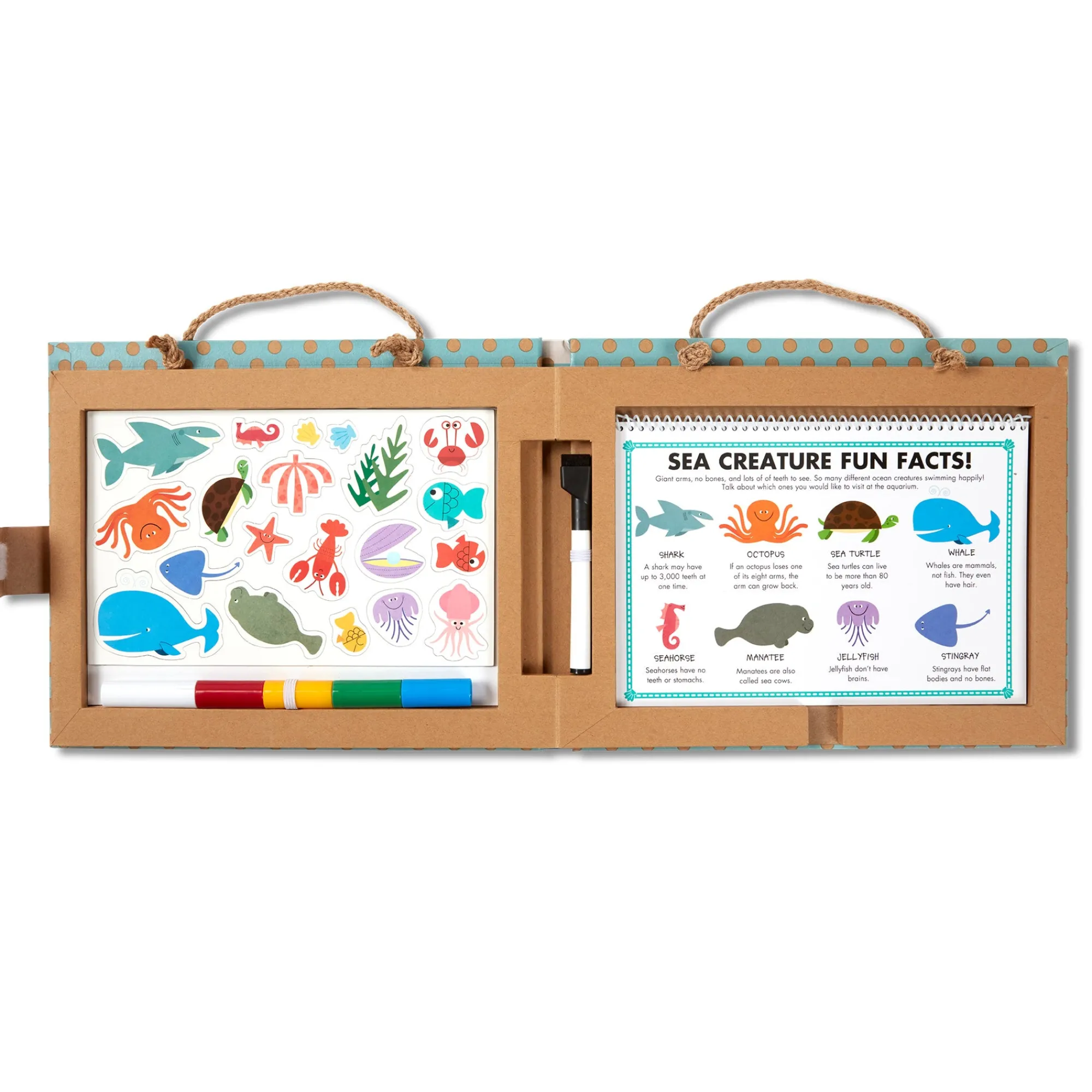 Natural Play: Play, Draw, Create Reusable Drawing & Magnet Kit – Ocean>Melissa & Doug Outlet