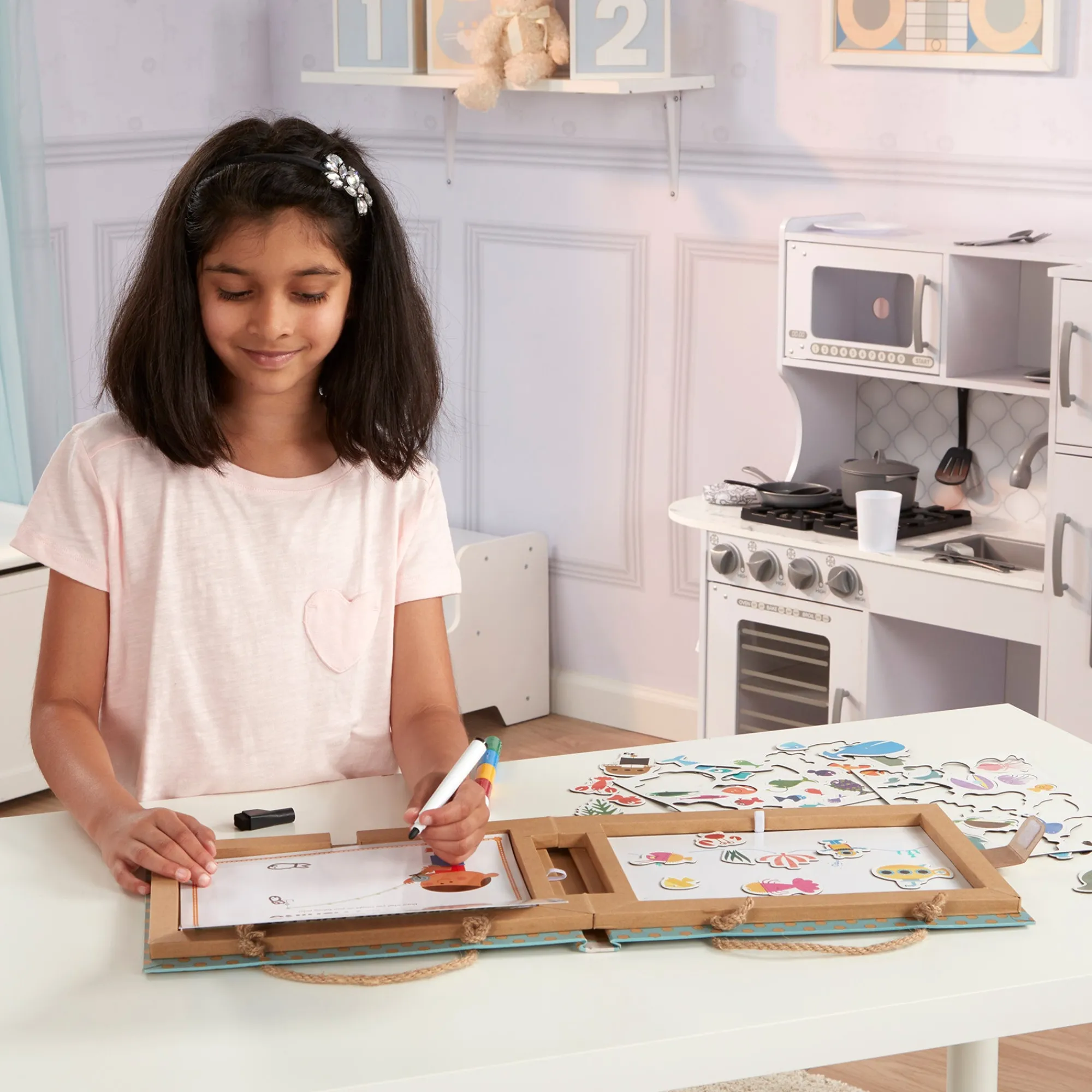 Natural Play: Play, Draw, Create Reusable Drawing & Magnet Kit – Ocean>Melissa & Doug Outlet