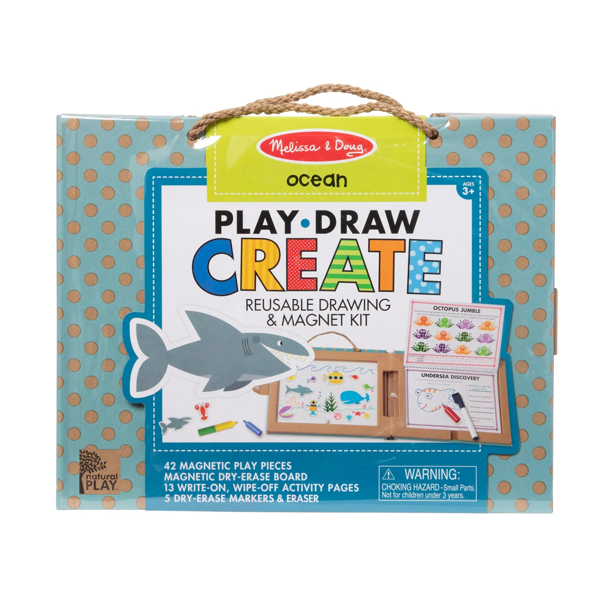 Natural Play: Play, Draw, Create Reusable Drawing & Magnet Kit – Ocean>Melissa & Doug Outlet