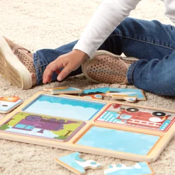 Natural Play Wooden Puzzle: Ready, Set, Go>Melissa & Doug