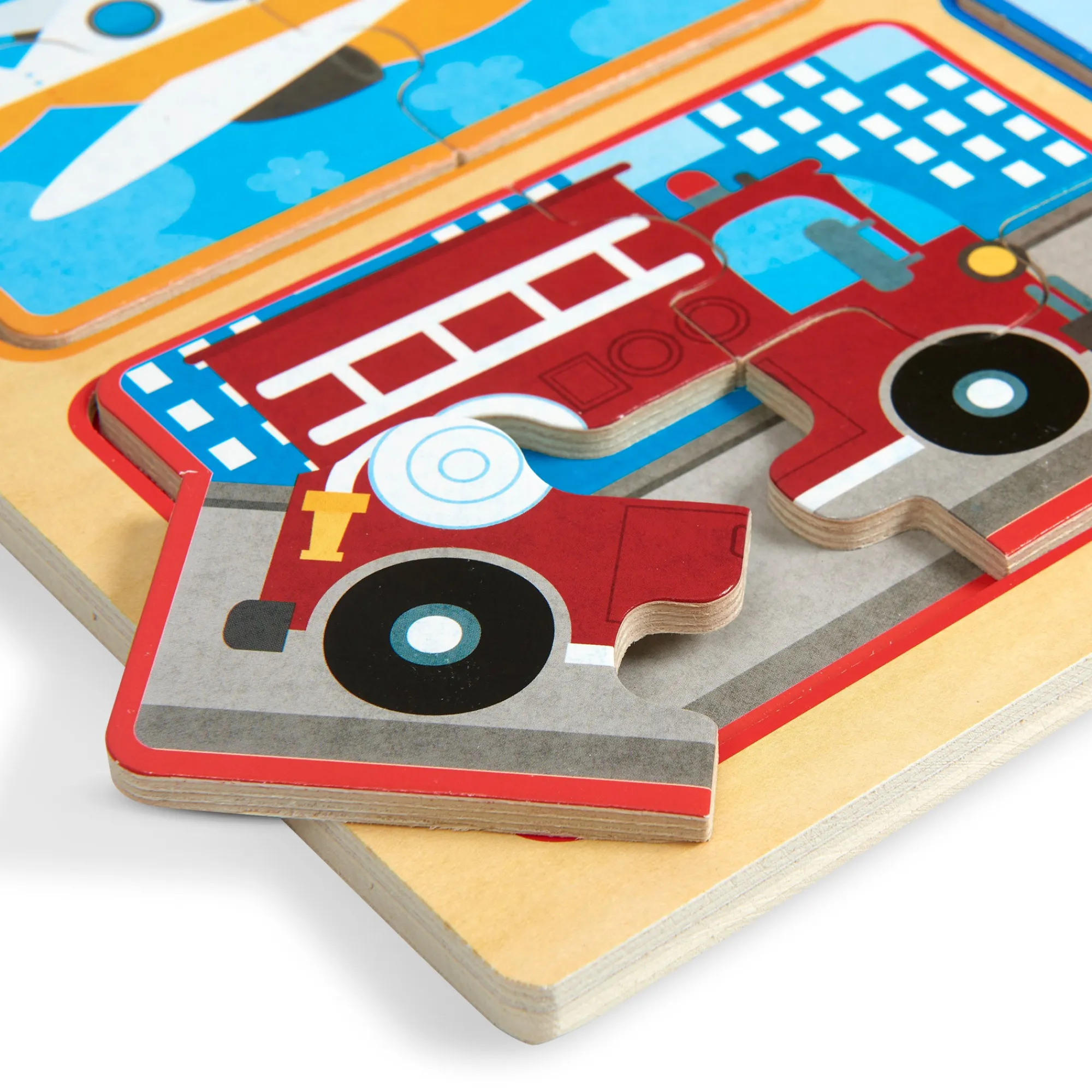 Natural Play Wooden Puzzle: Ready, Set, Go>Melissa & Doug