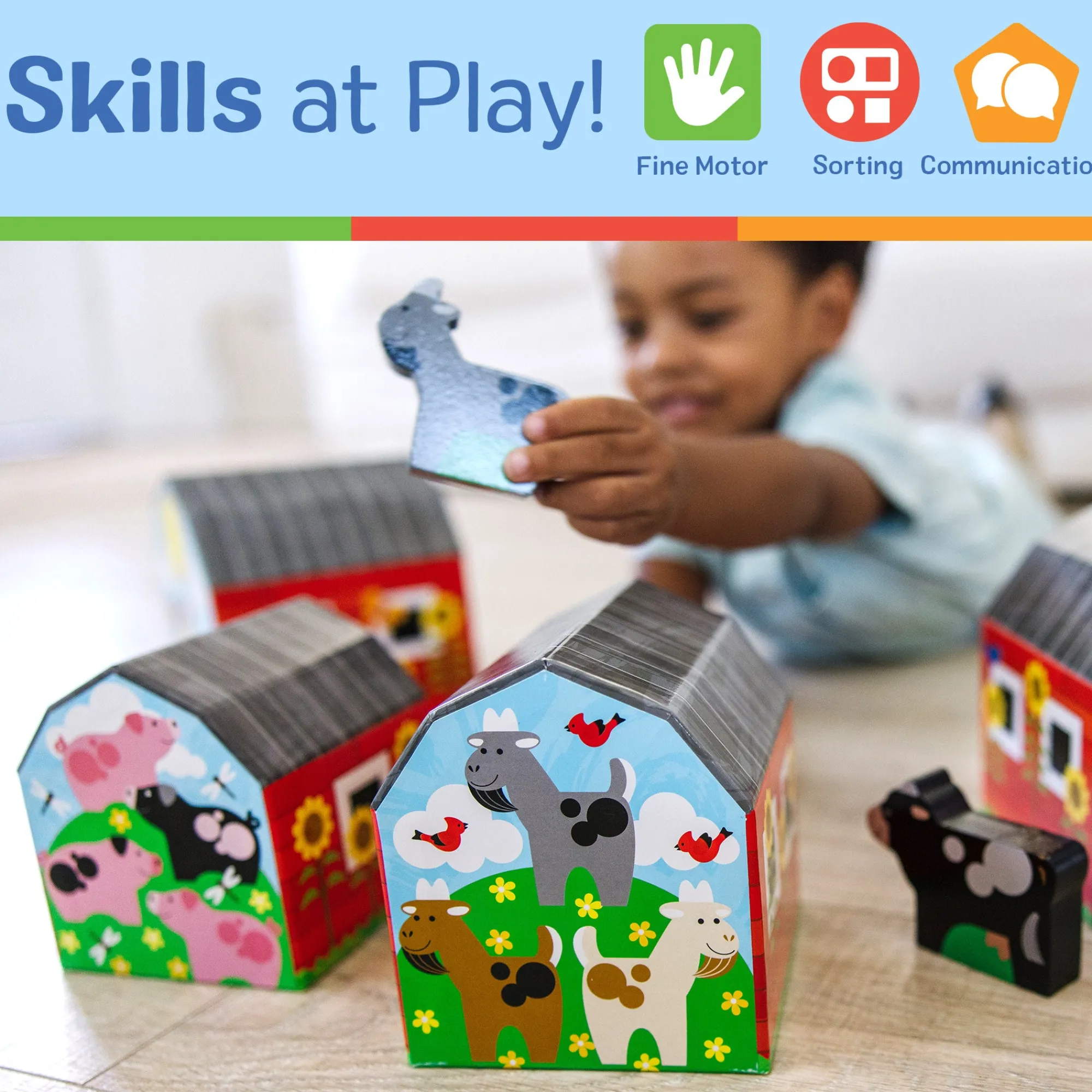 Nesting & Sorting Barns & Animals>Melissa & Doug