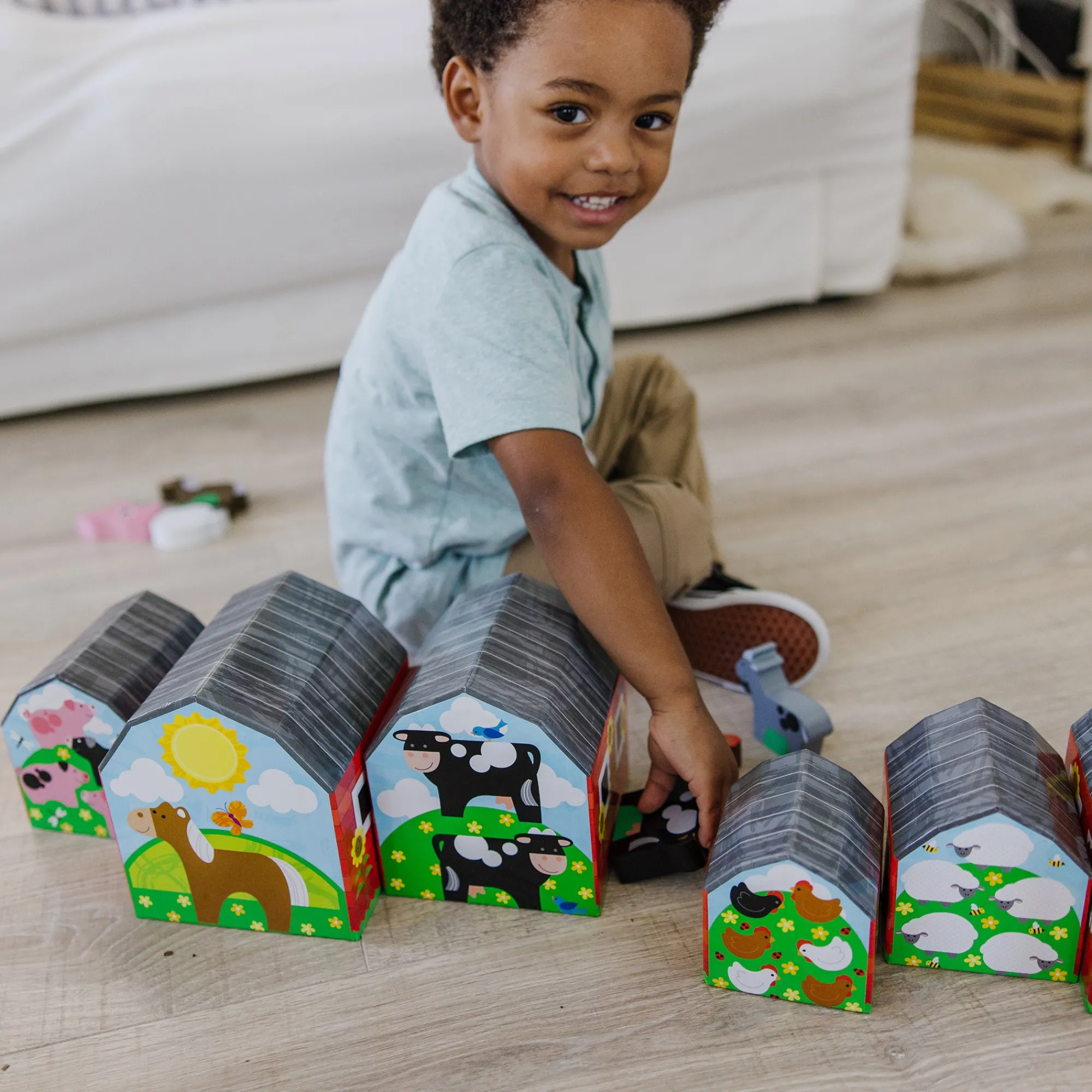 Nesting & Sorting Barns & Animals>Melissa & Doug