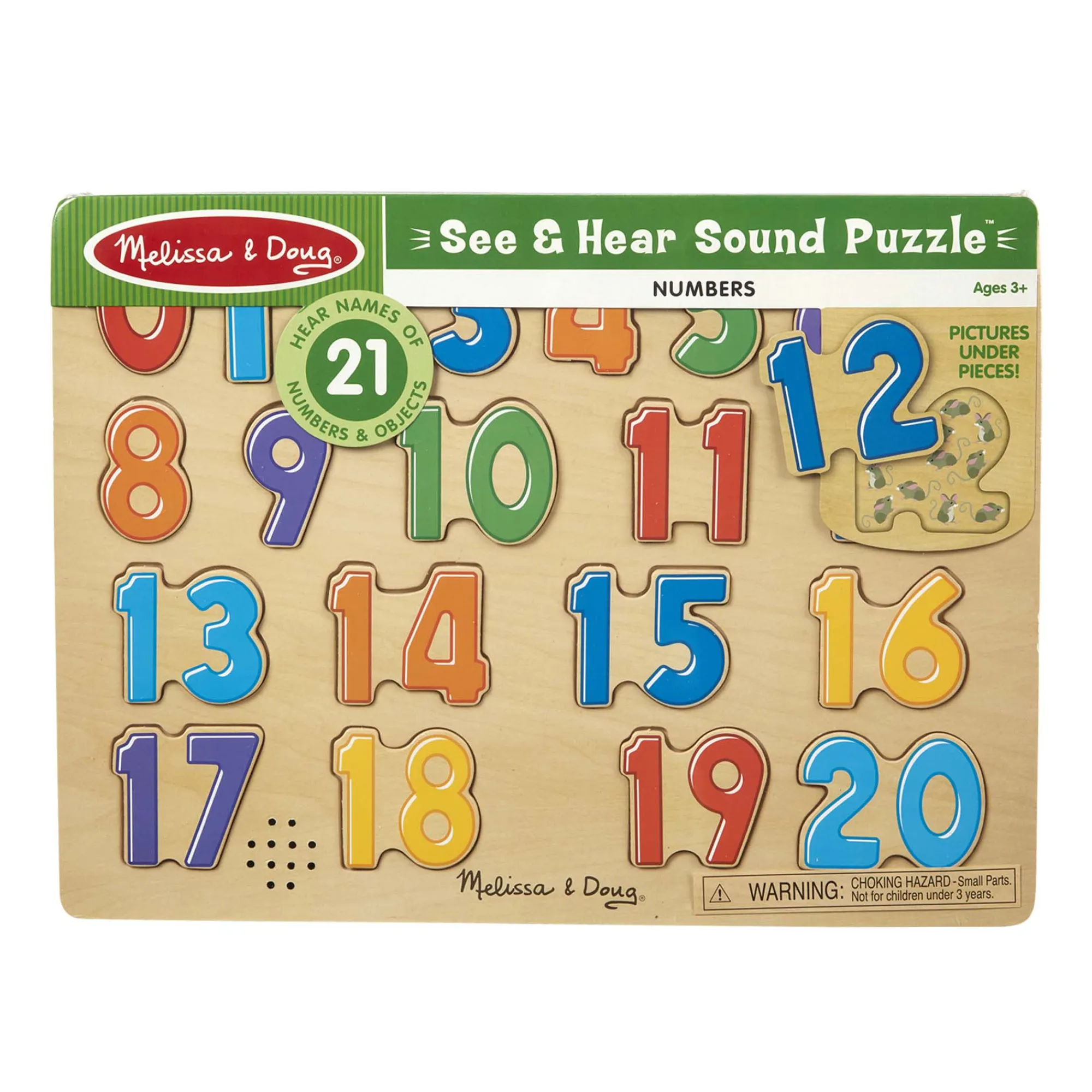 Numbers Sound Puzzle - 21 Pieces>Melissa & Doug Outlet