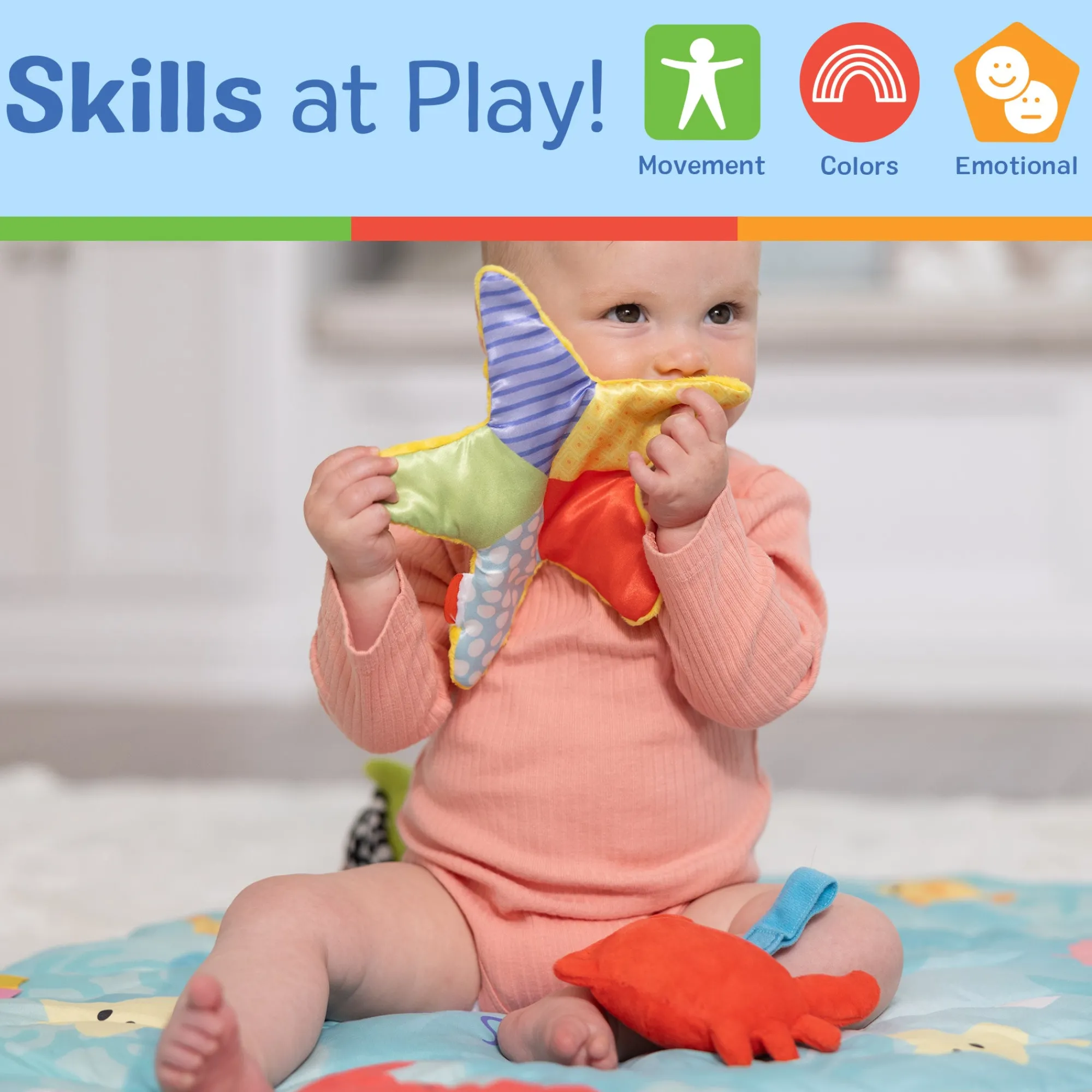 Ocean Easy-Fold Play Gym>Melissa & Doug Hot