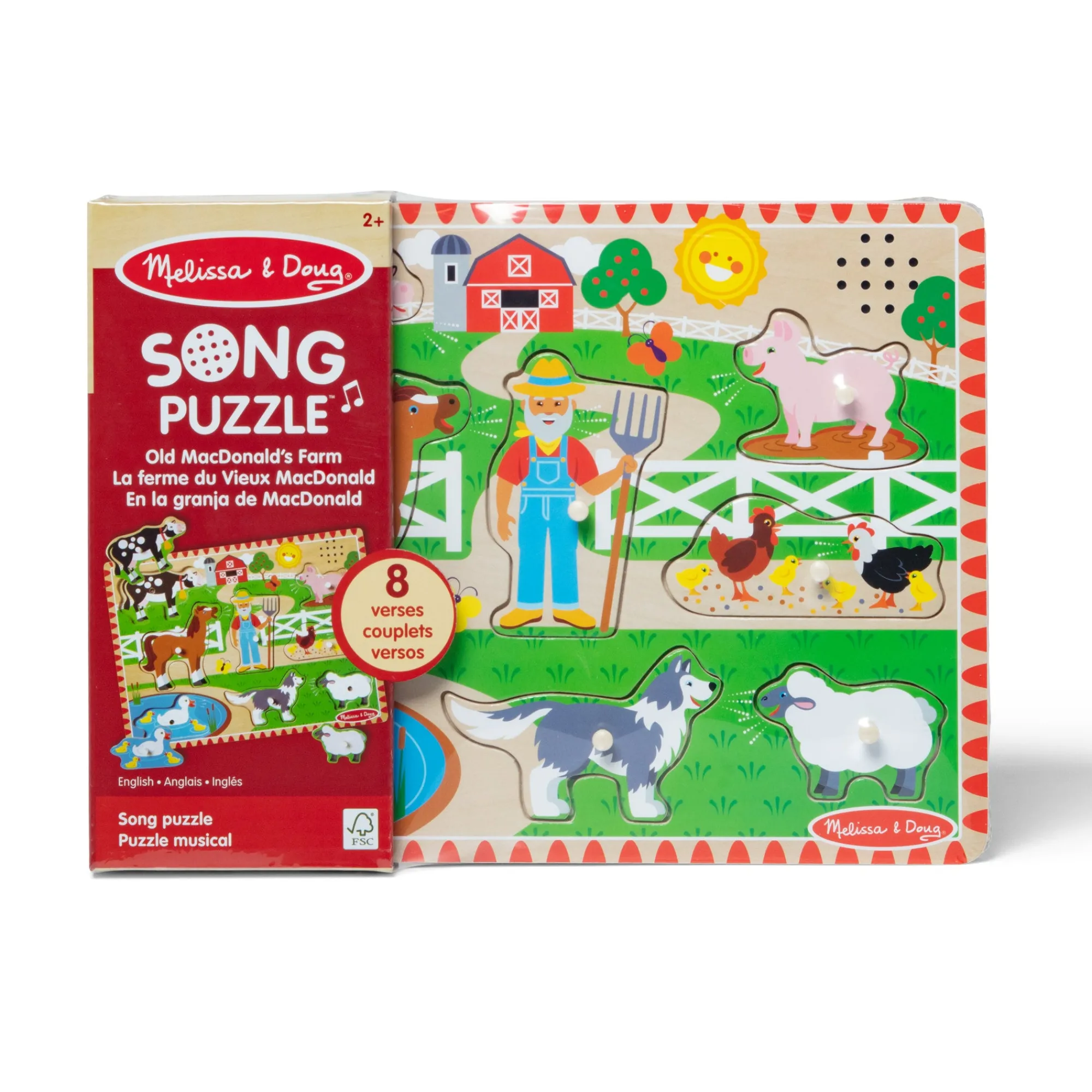 Old MacDonald's Farm Song Puzzle - 8 Pieces>Melissa & Doug Outlet
