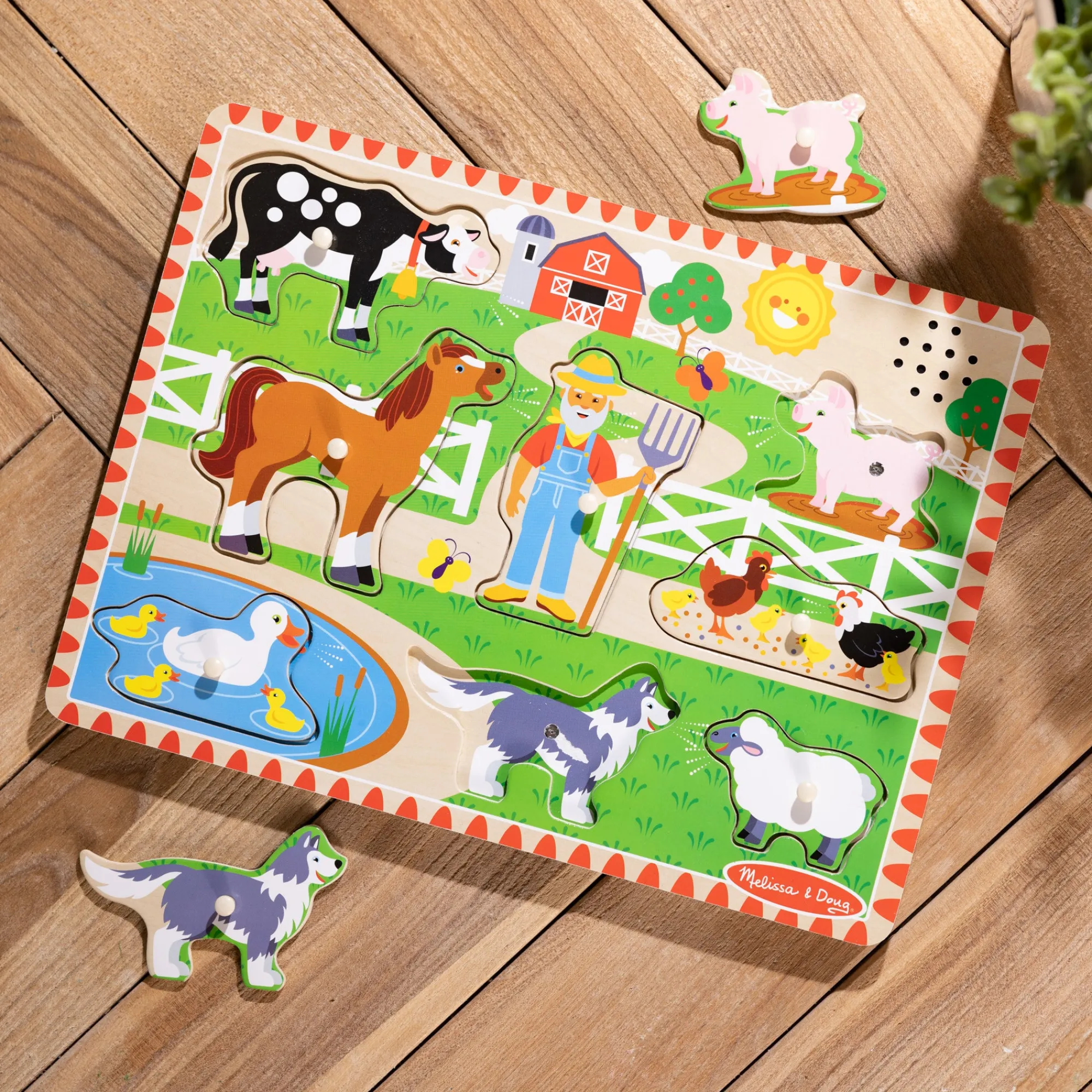Old MacDonald's Farm Song Puzzle - 8 Pieces>Melissa & Doug Outlet