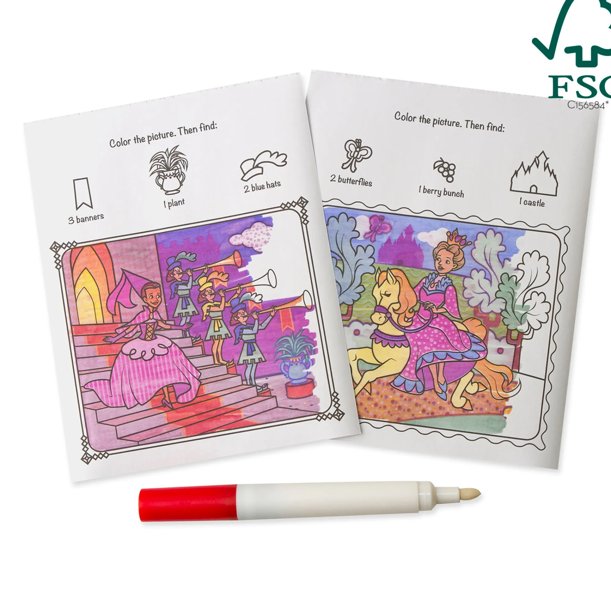 On the Go™ ColorBlast Color Reveal Pad – Princess>Melissa & Doug Hot