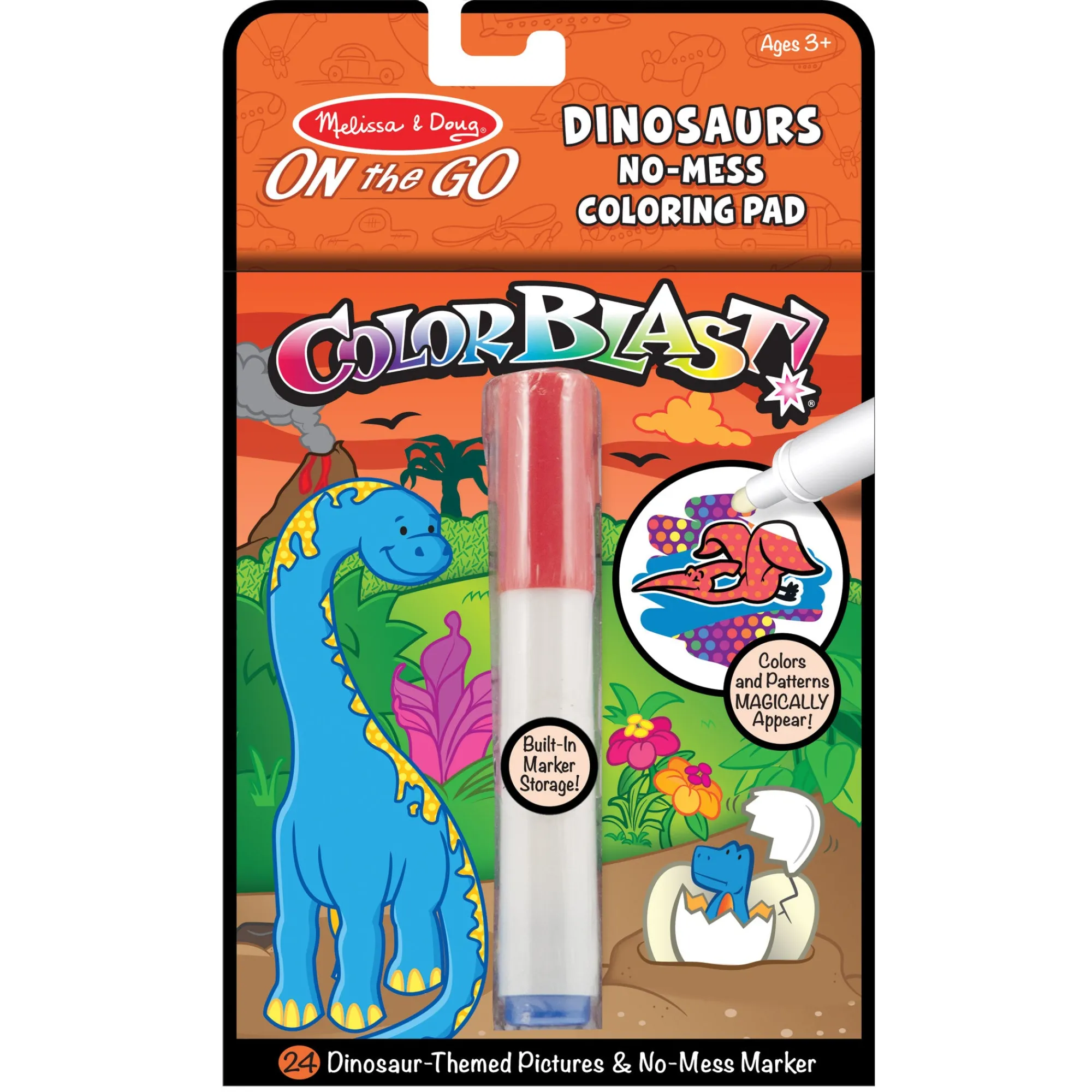 On the Go™ ColorBlast Color Reveal Pad – Dinosaur>Melissa & Doug