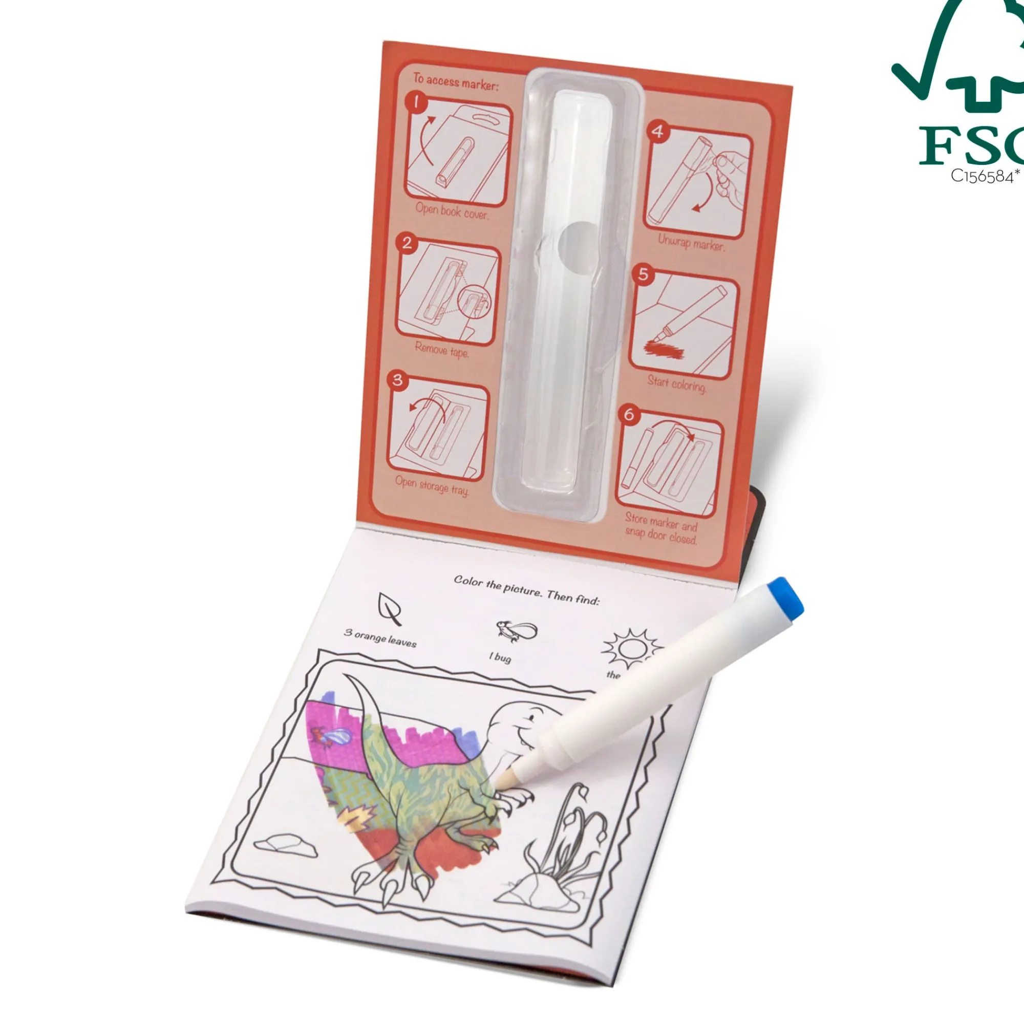 On the Go™ ColorBlast Color Reveal Pad – Dinosaur>Melissa & Doug