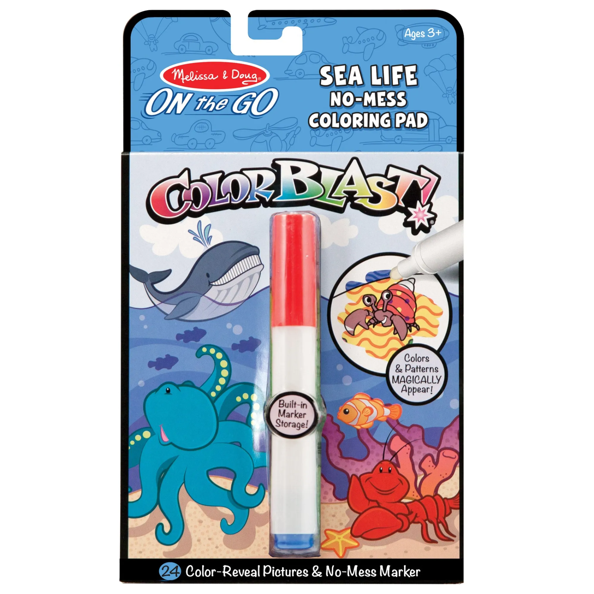 On the Go™ ColorBlast Color Reveal Pad – Sea Life>Melissa & Doug Hot