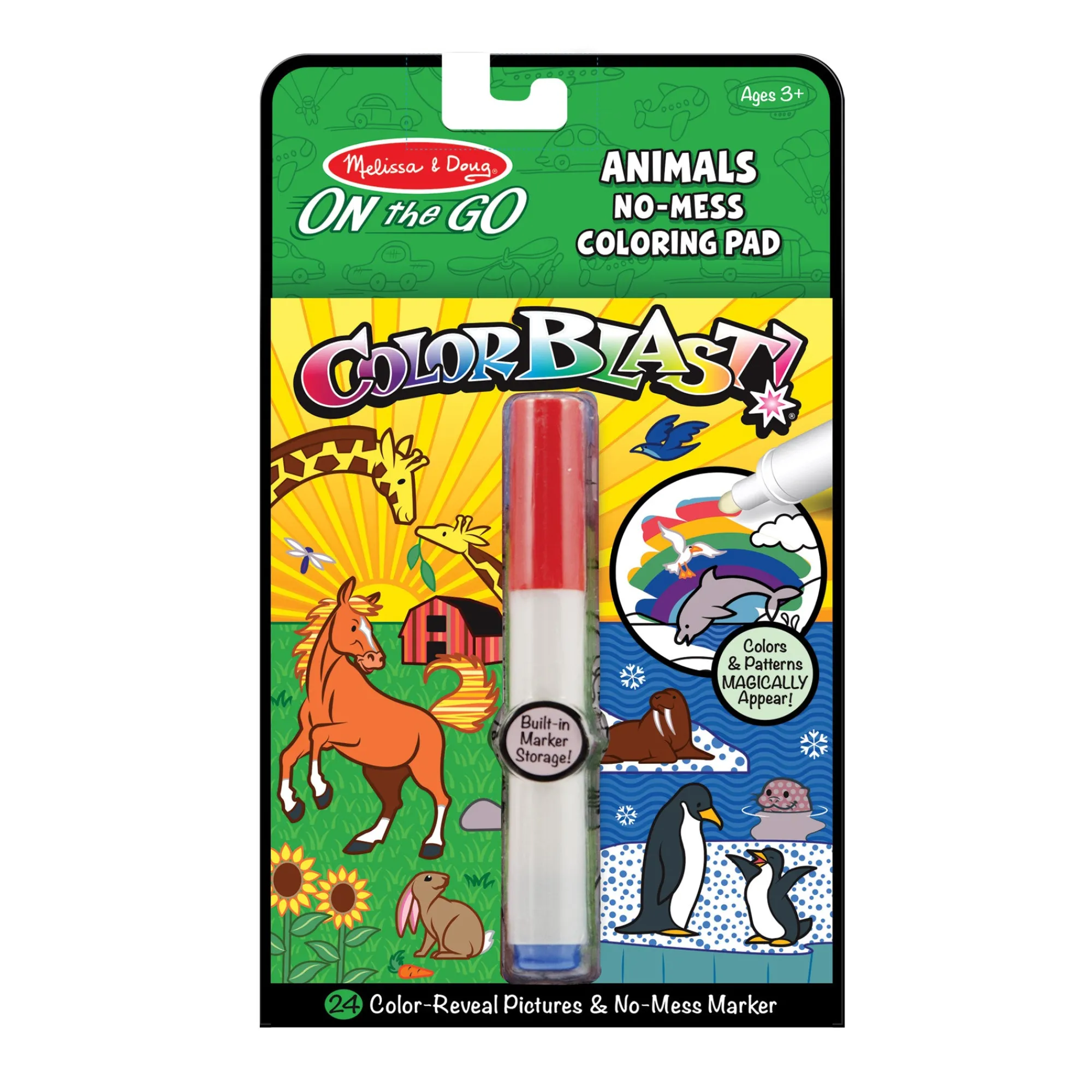 On the Go Colorblast No Mess Coloring Pad -Animals>Melissa & Doug Clearance