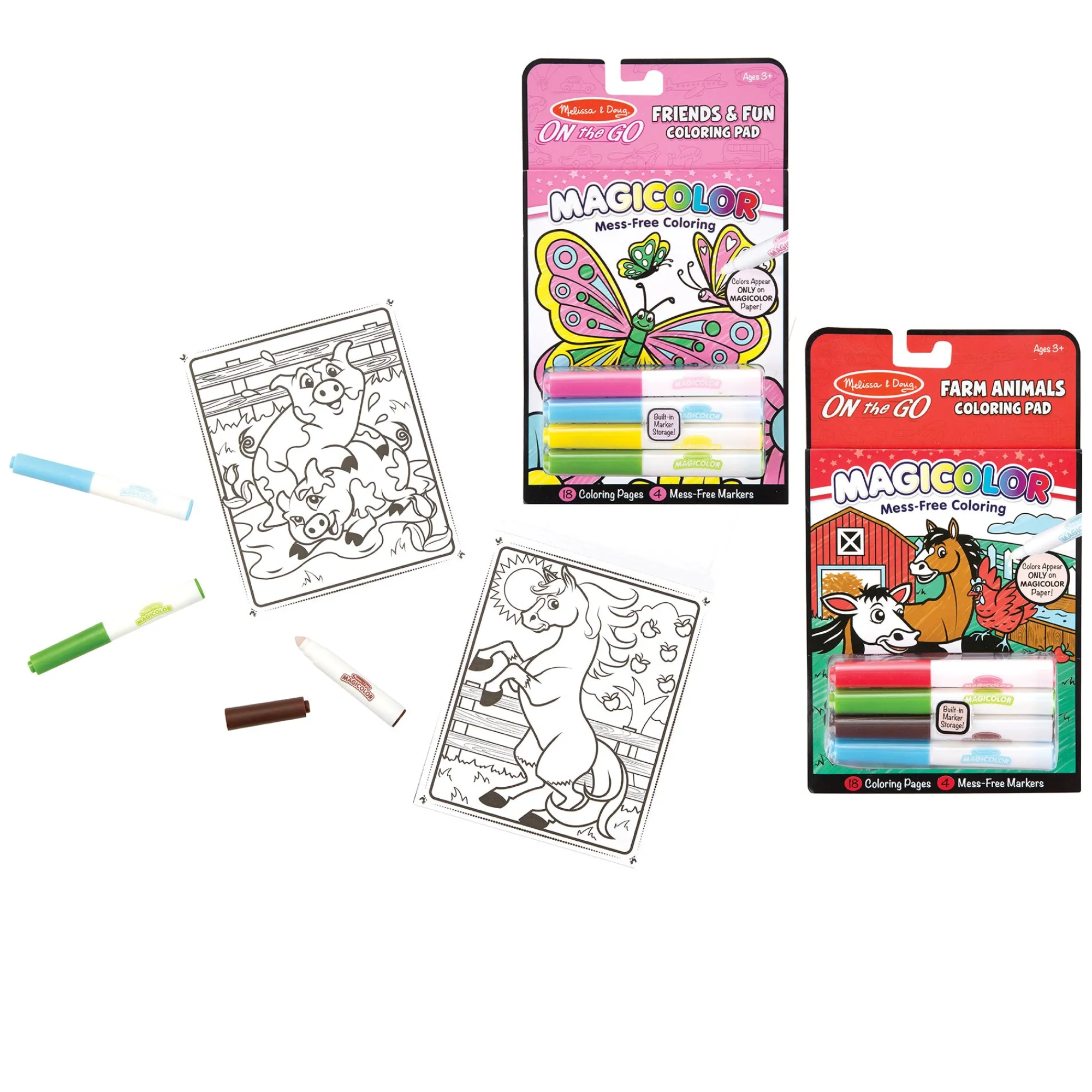 On the Go Magicolor Coloring Pad - Farm Animals>Melissa & Doug