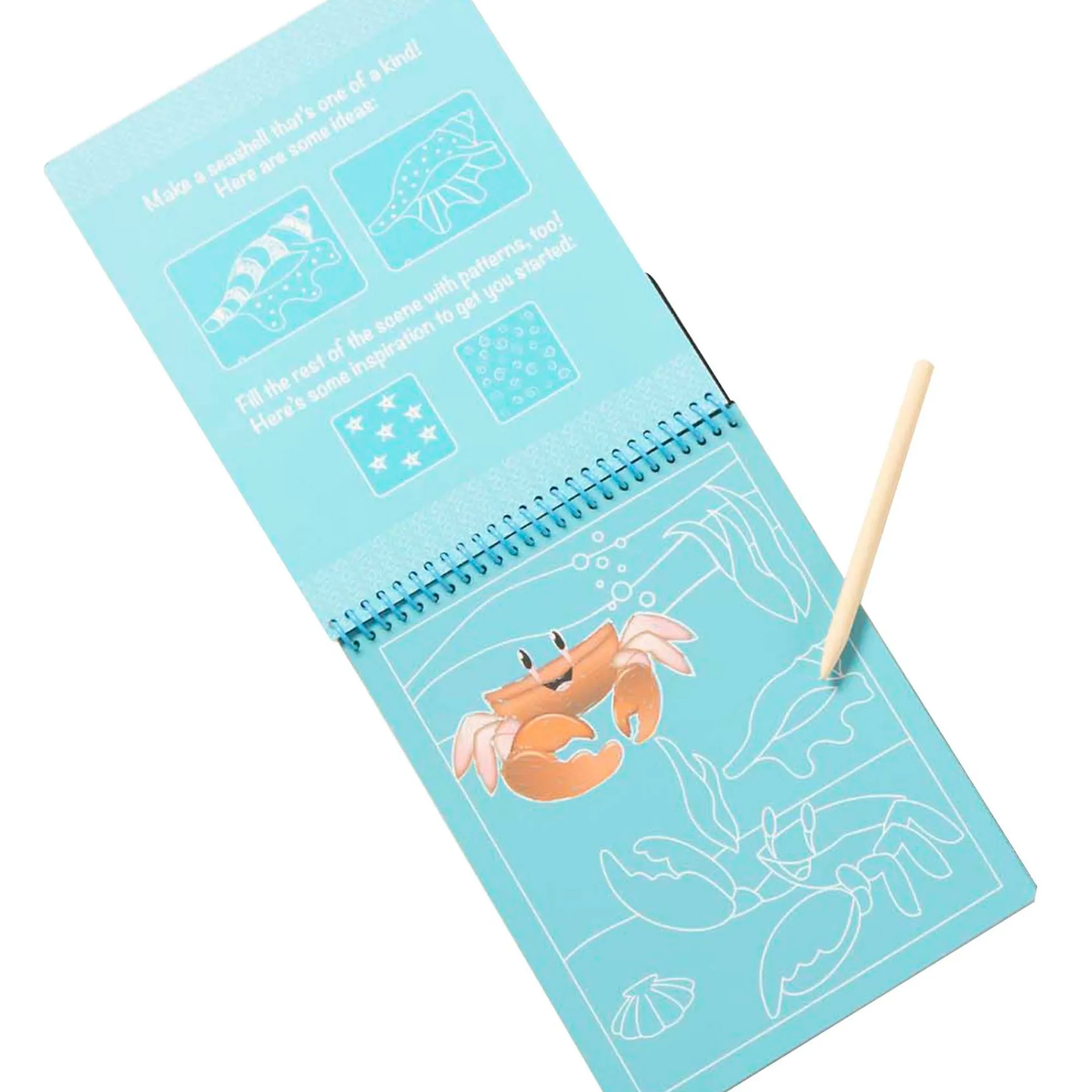 On the Go Scratch Art Color-Reveal Pad - Sea Life>Melissa & Doug Hot