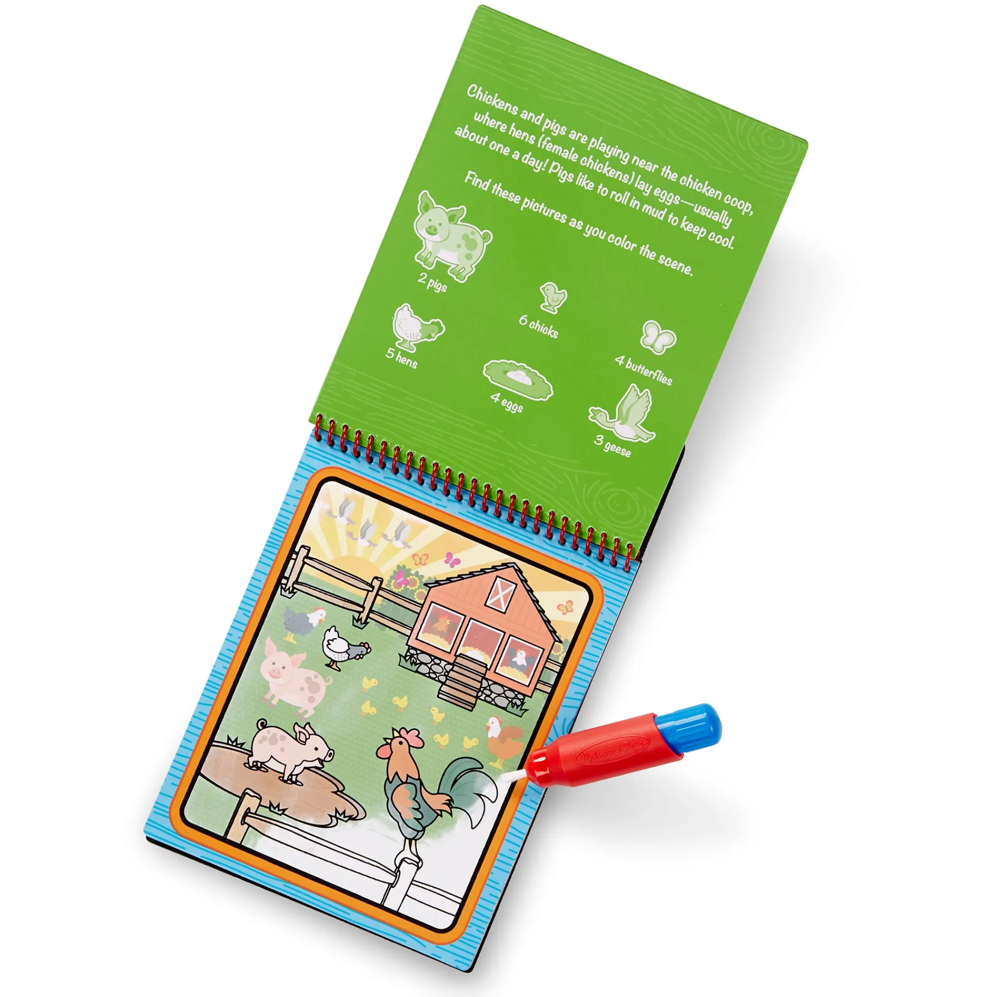 On the Go Water WOW! Color Reveal Pad - Farm>Melissa & Doug Sale