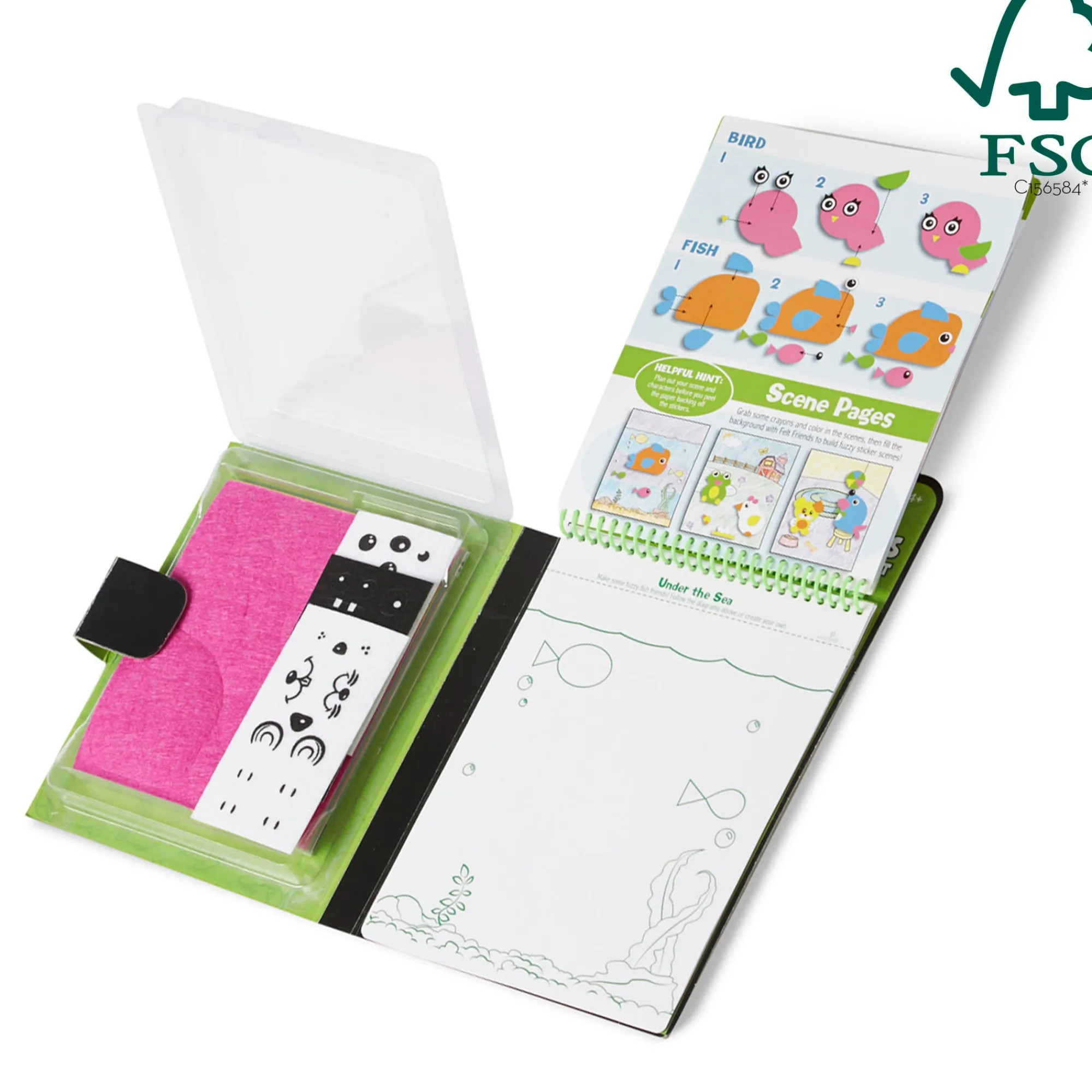 On-the-Go Felt Friends Stickers Craft Activity Set>Melissa & Doug