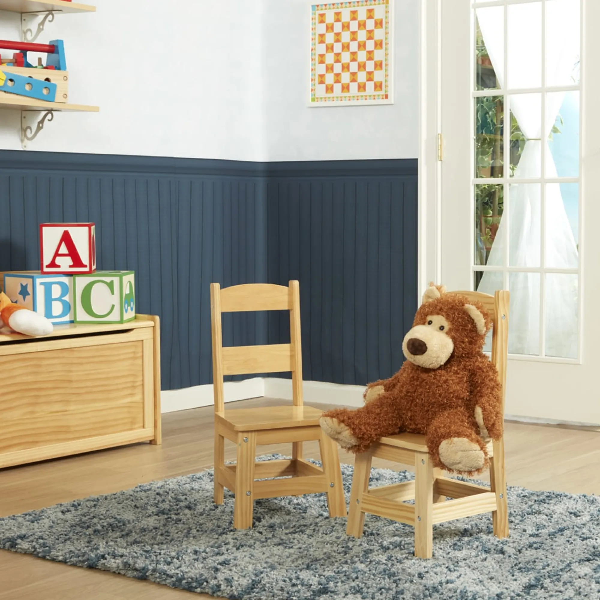 Pair of Solid Wood Chairs 2-Piece Set>Melissa & Doug Hot