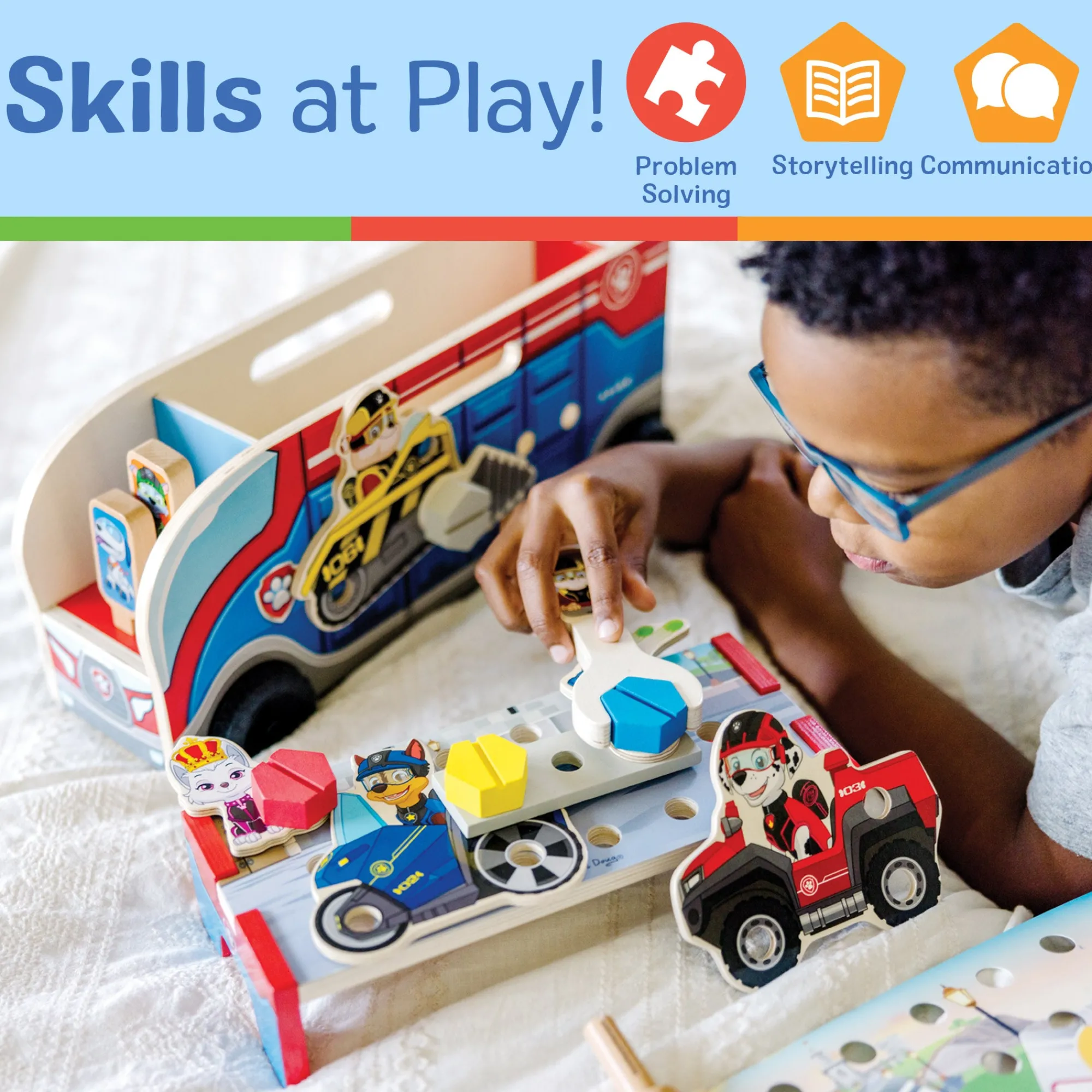 PAW Patrol Match & Build Mission Cruiser>Melissa & Doug New