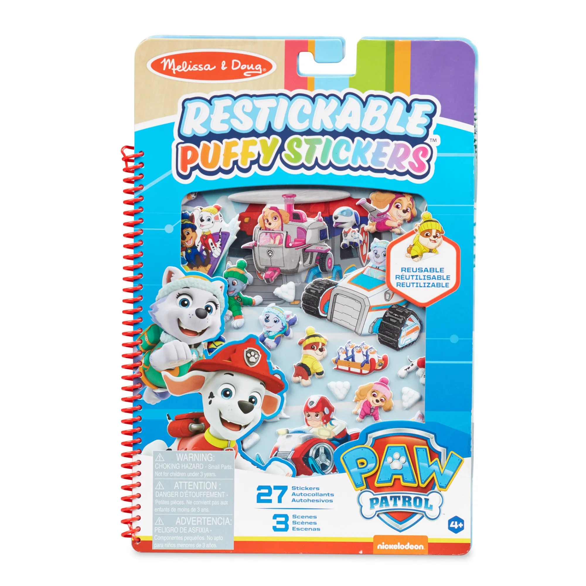 PAW Patrol Restickable Puffy Stickers - Jake's Mountain>Melissa & Doug