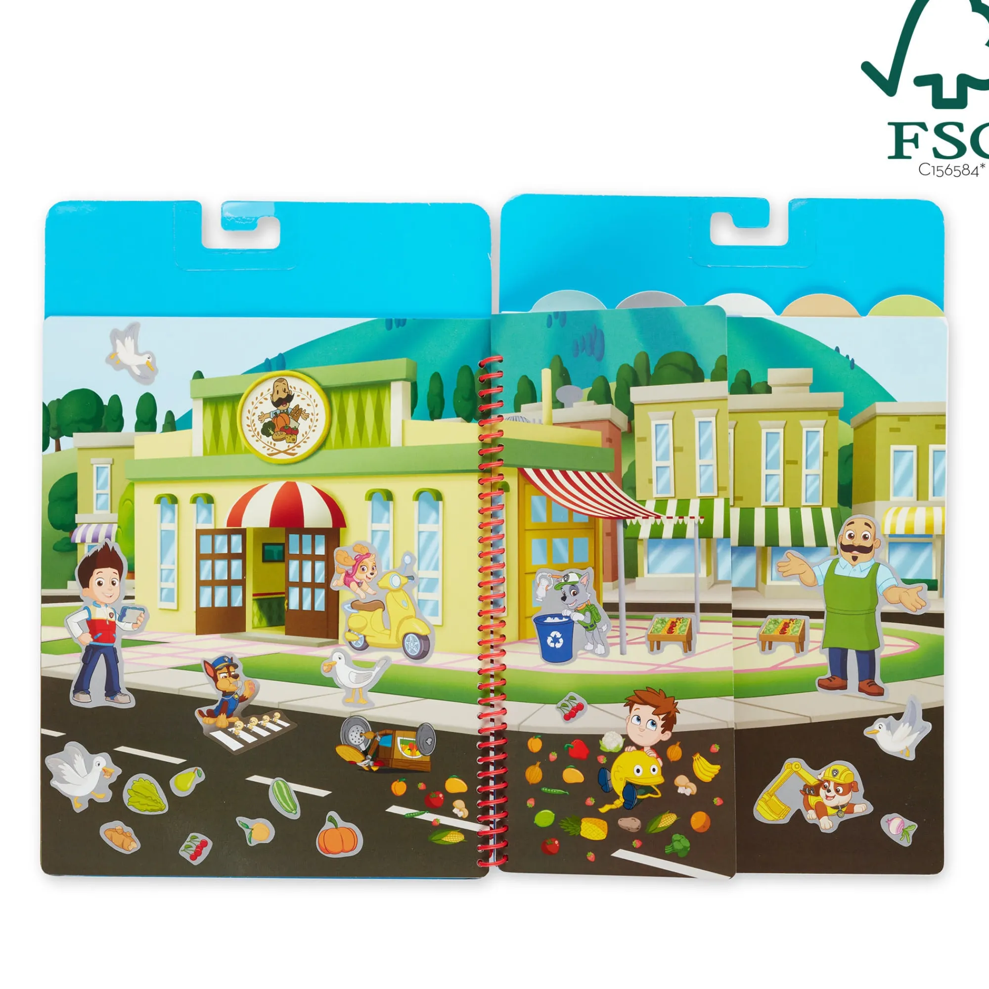 PAW Patrol Restickable Stickers Flip-Flap Pad - Adventure Bay>Melissa & Doug Clearance