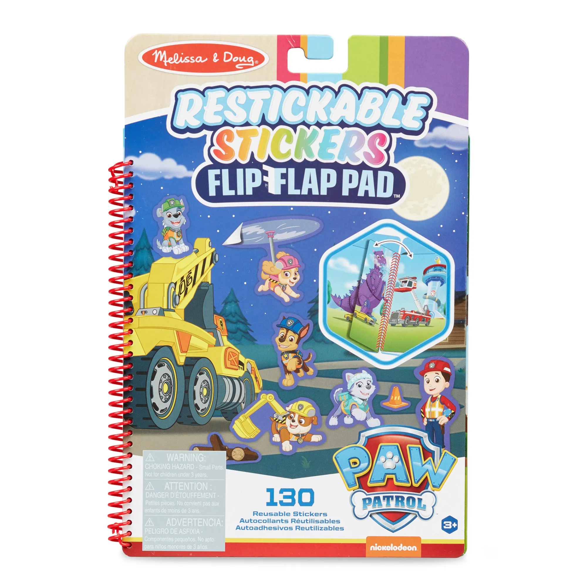 PAW Patrol Restickable Stickers Flip-Flap Pad - Ultimate Rescue>Melissa & Doug Outlet