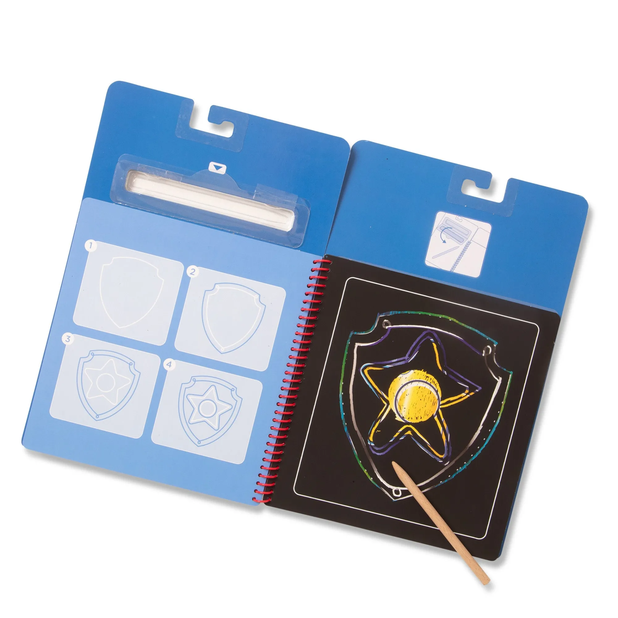 PAW Patrol Scratch Art Pad - Chase>Melissa & Doug Clearance
