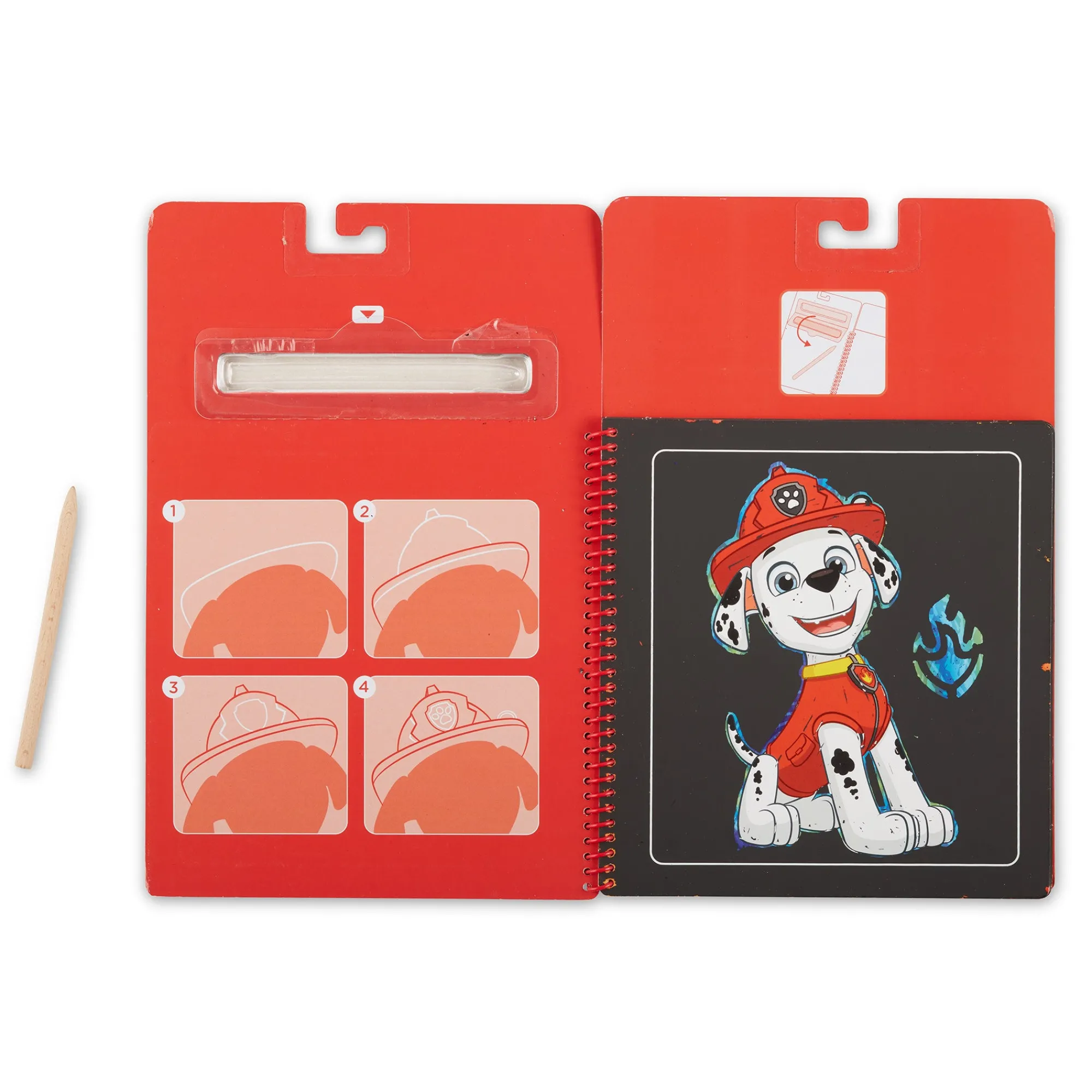 PAW Patrol Scratch Art Pad - Marshall>Melissa & Doug New