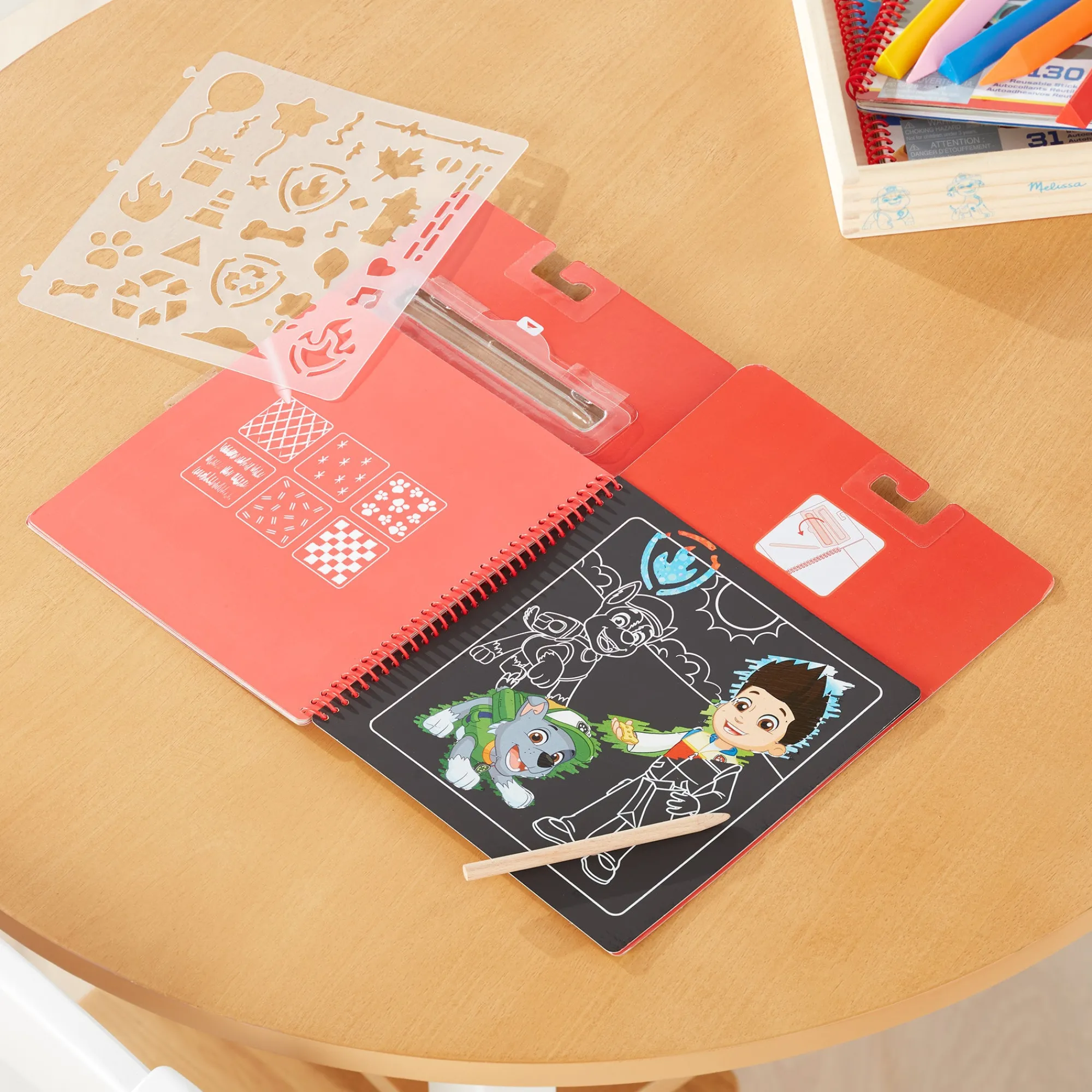 PAW Patrol Scratch Art Pad - Marshall>Melissa & Doug New