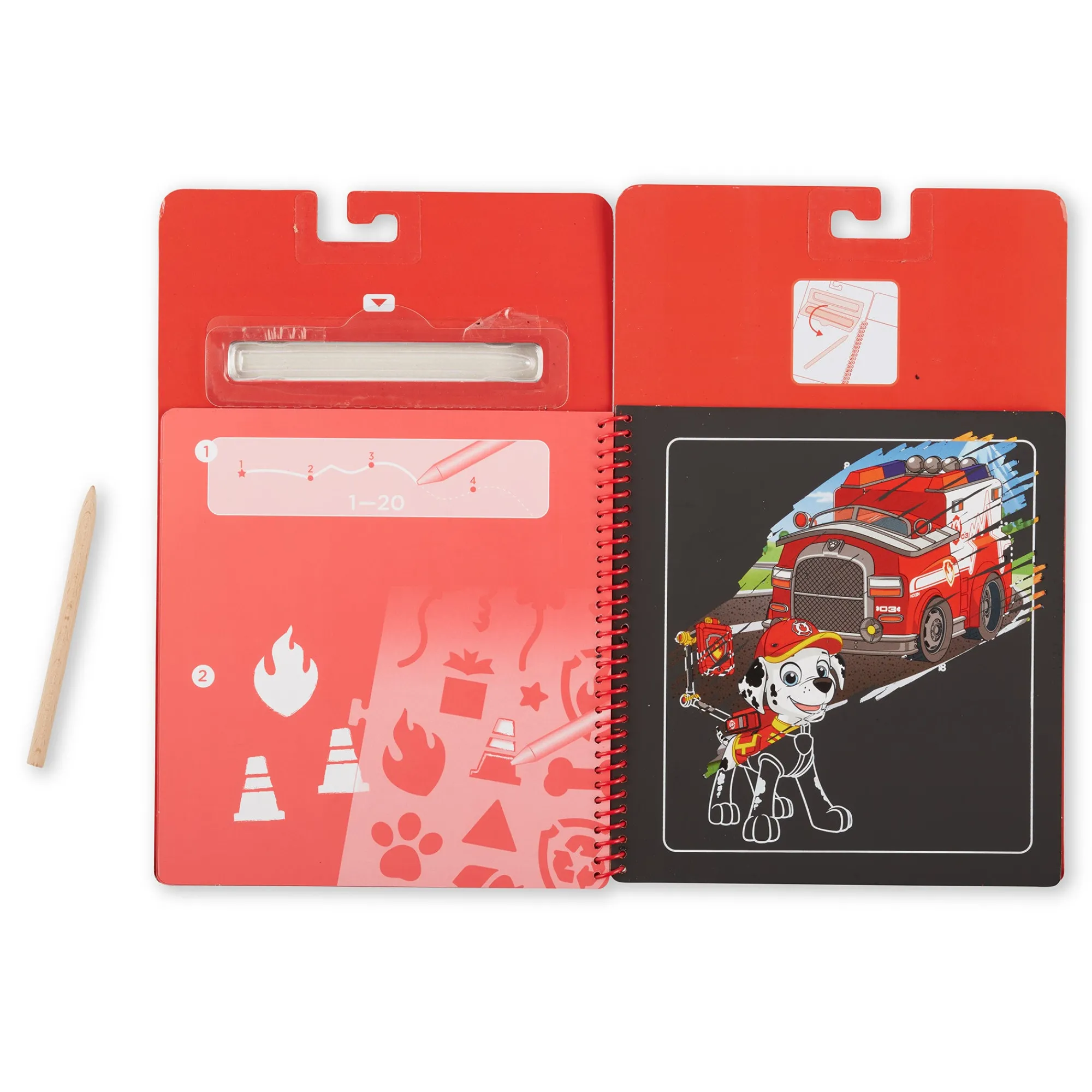 PAW Patrol Scratch Art Pad - Marshall>Melissa & Doug New